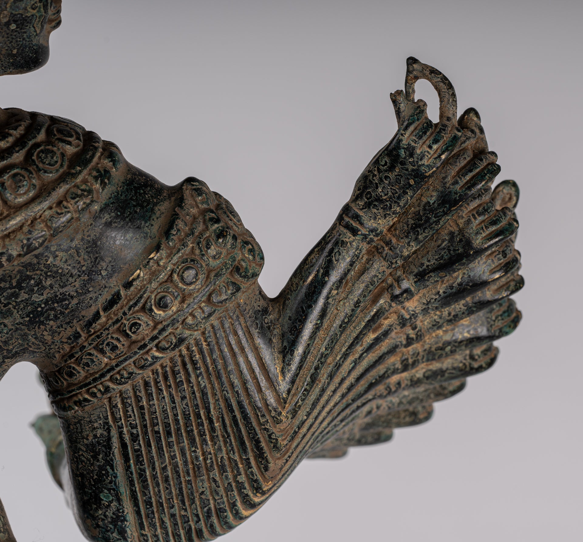 Estatua de la deidad - Bayón de estilo jemer antiguo Prajnaparamita Statue / Goddess - 79cm / 32 "