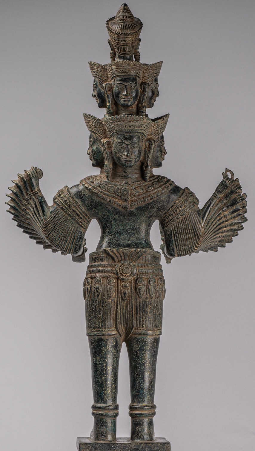 Estatua de la deidad - Bayón de estilo jemer antiguo Prajnaparamita Statue / Goddess - 79cm / 32 "