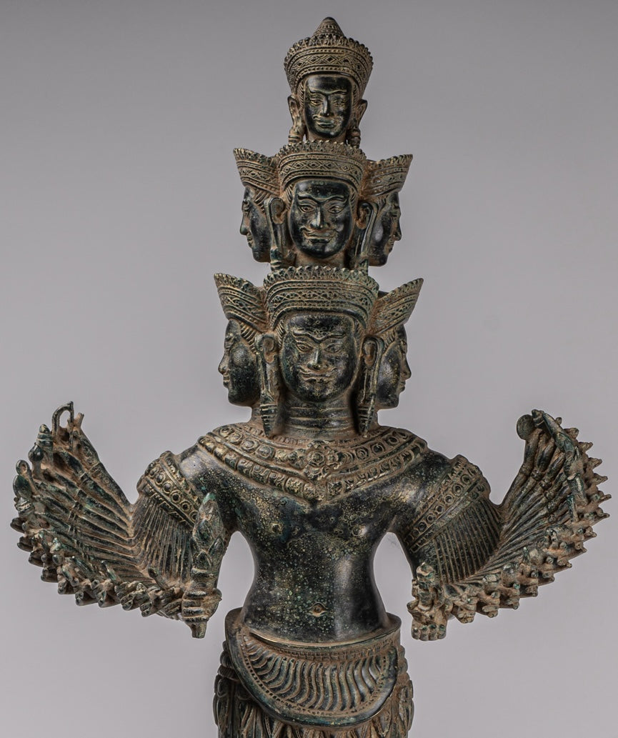 Estatua de la deidad - Bayón de estilo jemer antiguo Prajnaparamita Statue / Goddess - 79cm / 32 "