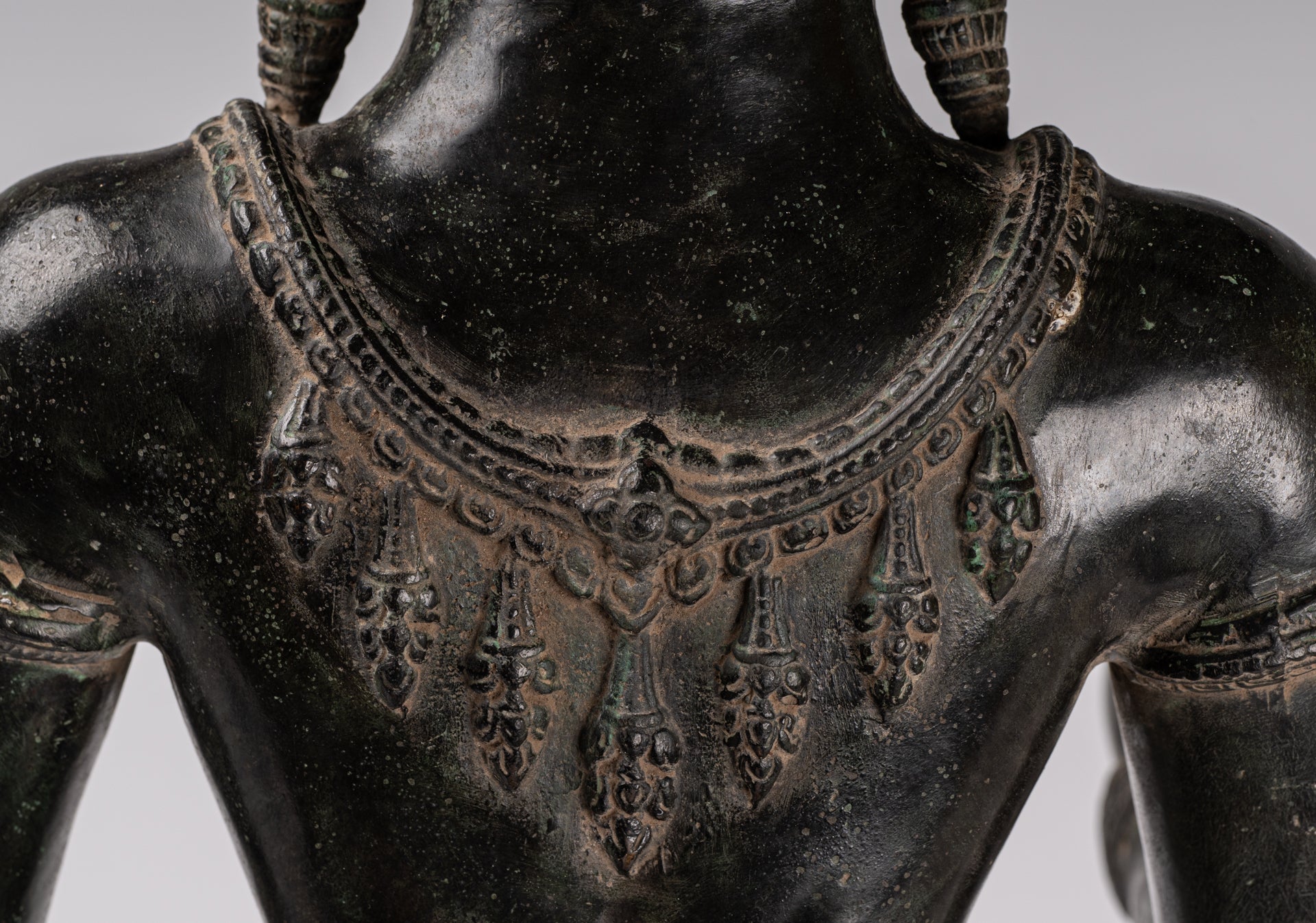 Estatua de Vishnu - antiguo estilo de bronce de estilo rup de pie Khmer Vishnu - 84cm / 34 "