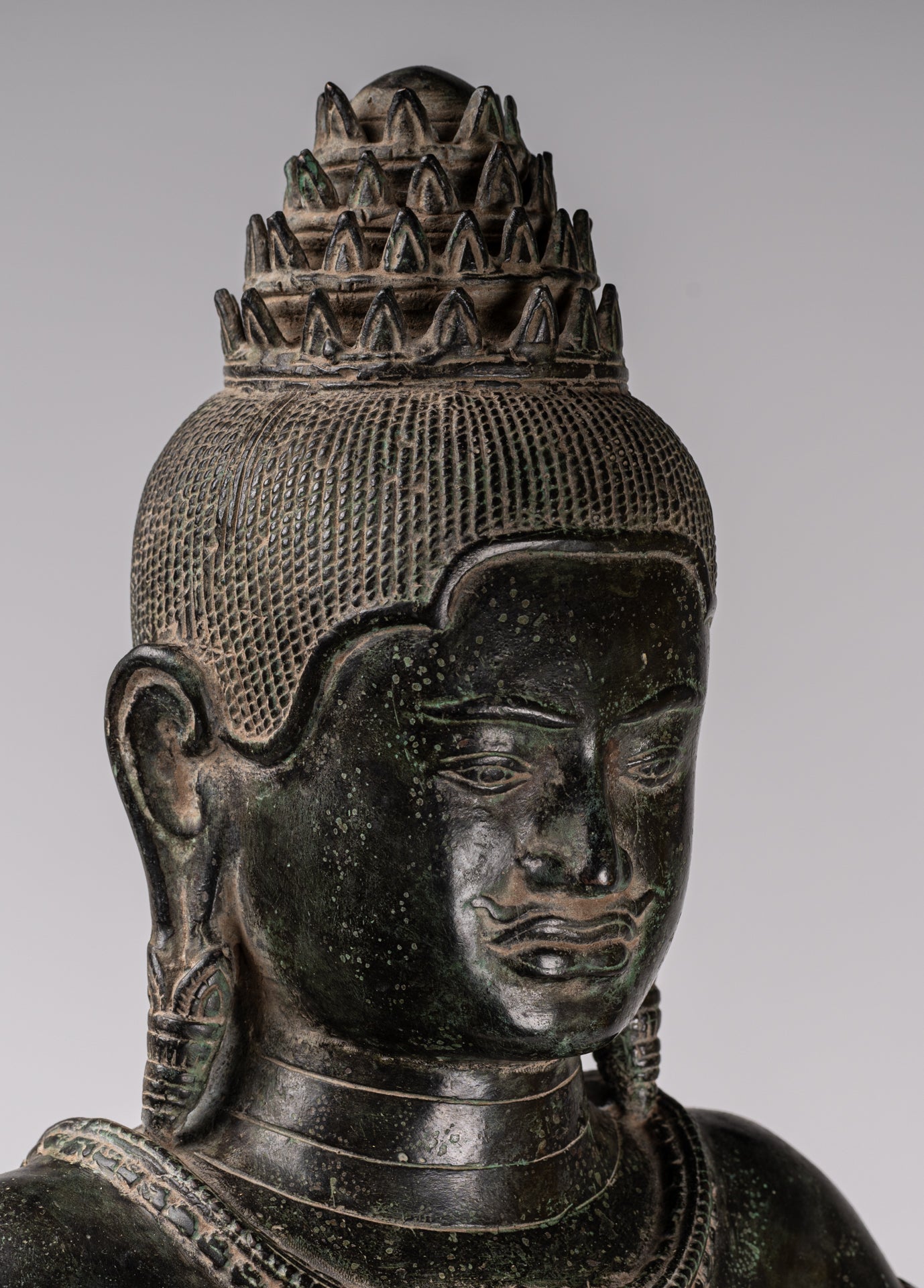 Estatua de Vishnu - antiguo estilo de bronce de estilo rup de pie Khmer Vishnu - 84cm / 34 "