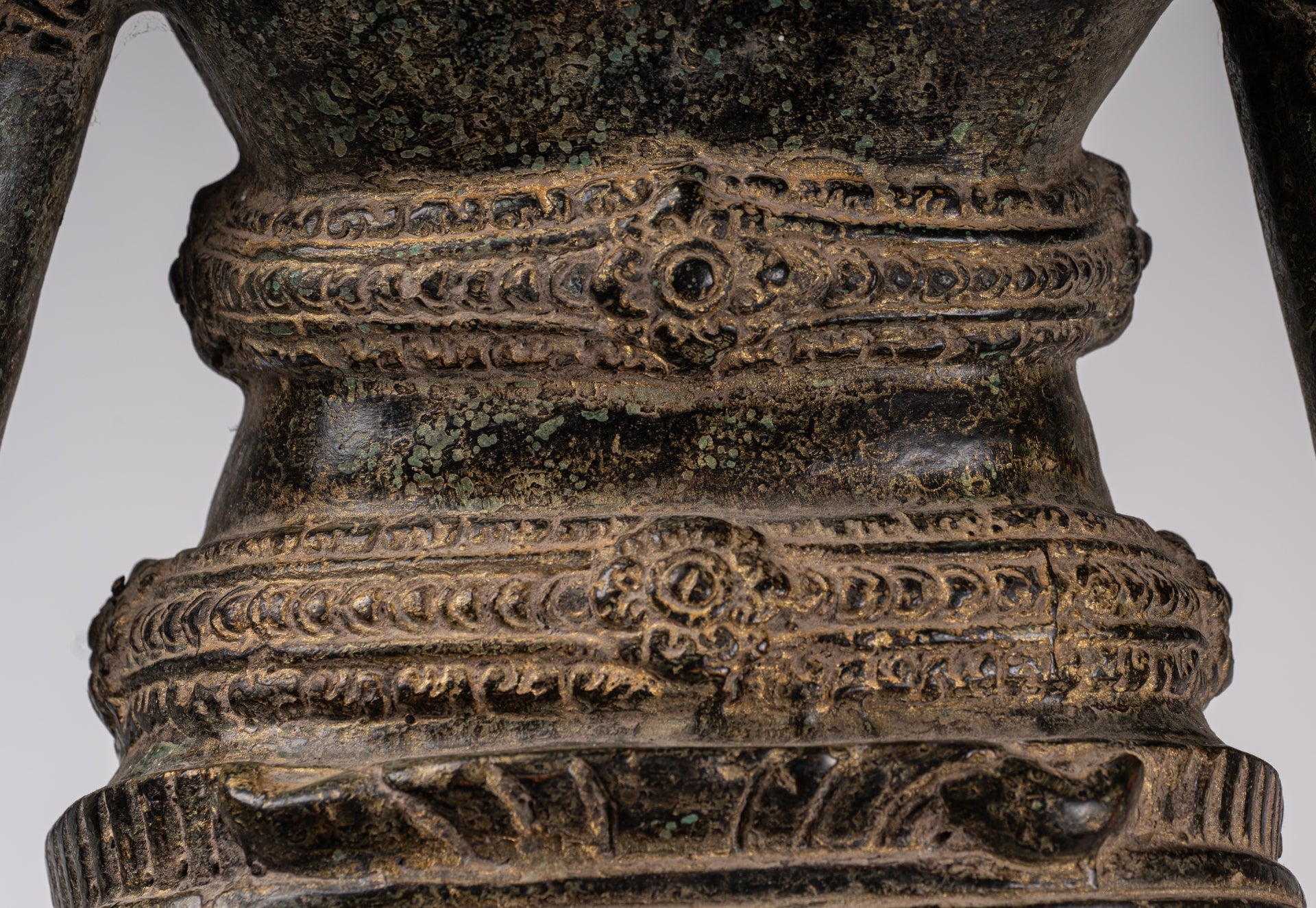 Statua Brahma - Antique Khmer Style Koh Ker in piedi Bronzo Brahma - Creazione di Dio indù - 94 cm/38 "