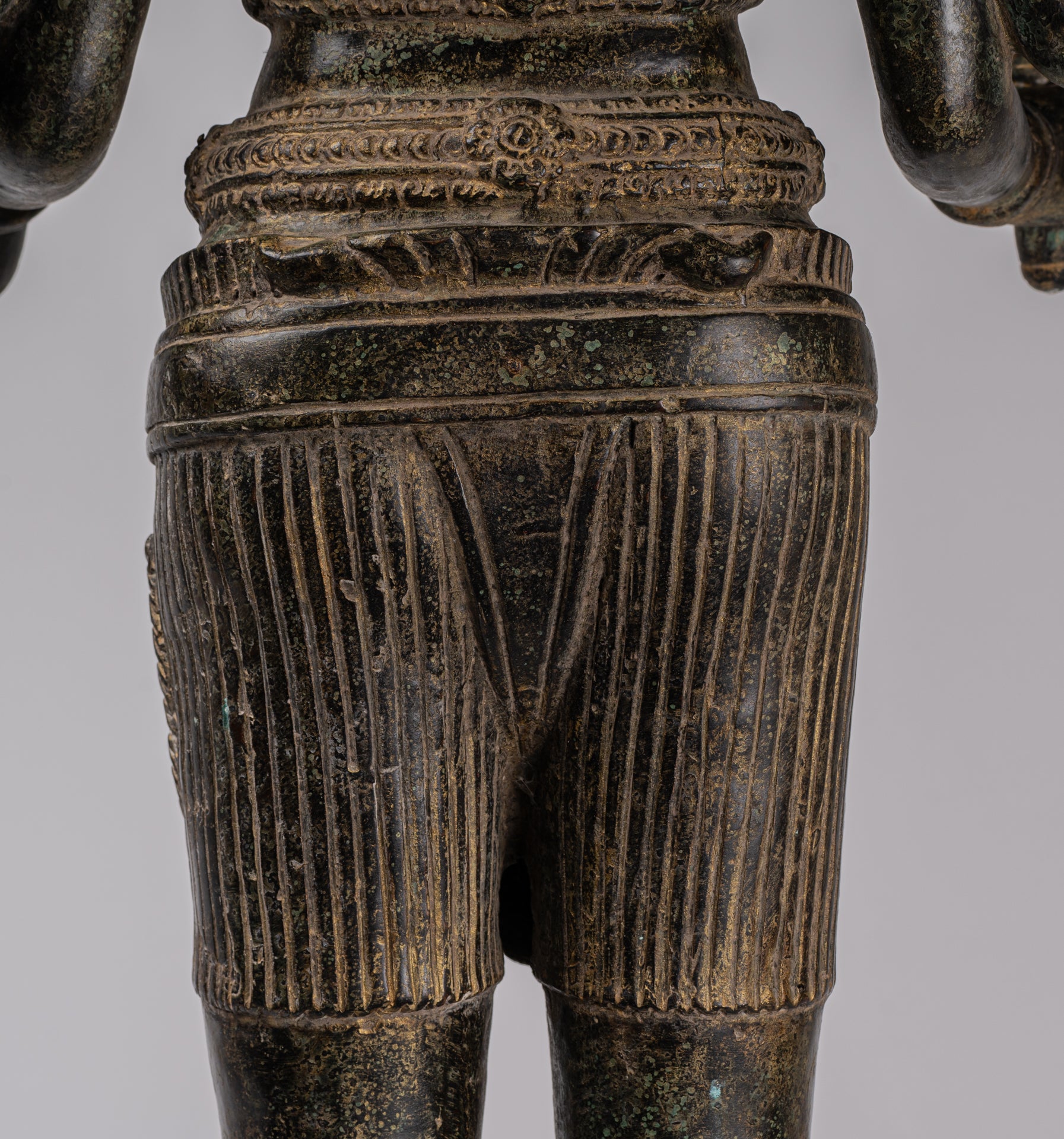 Statua Brahma - Antique Khmer Style Koh Ker in piedi Bronzo Brahma - Creazione di Dio indù - 94 cm/38 "