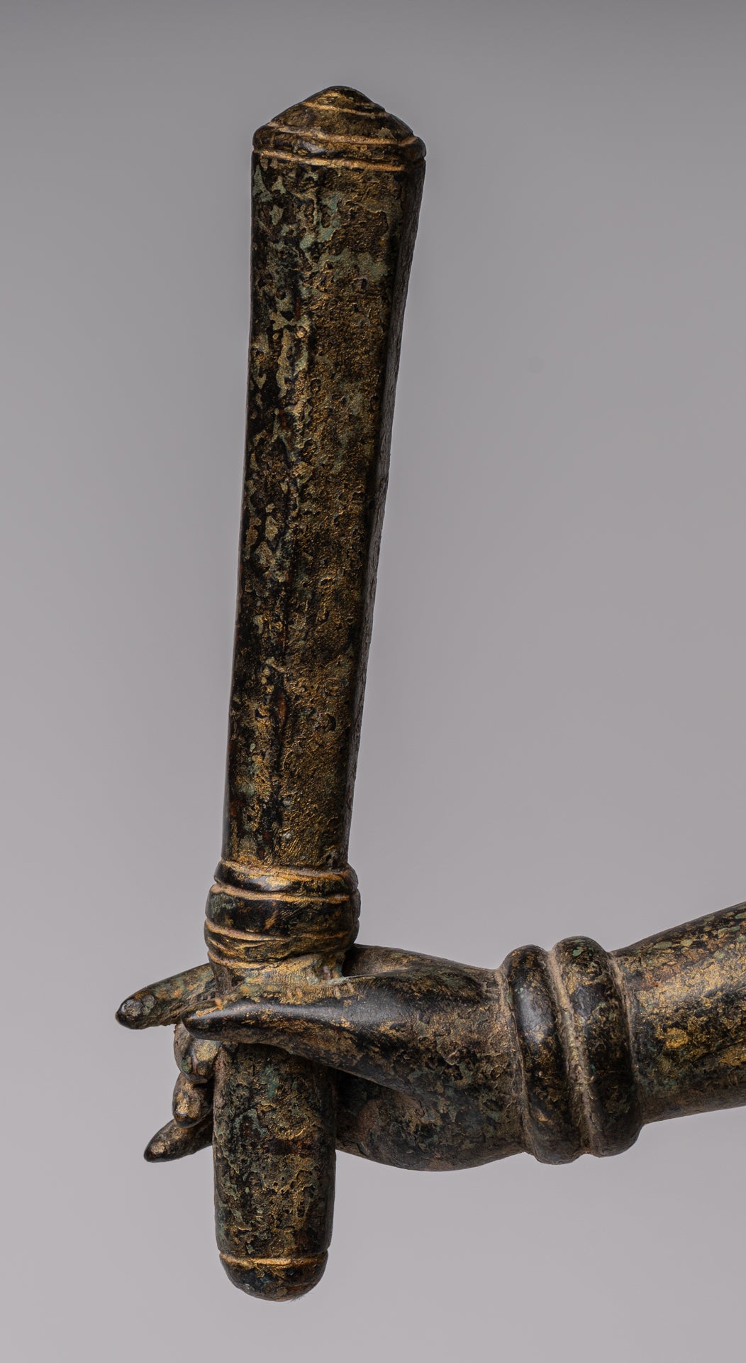 Statua Brahma - Antique Khmer Style Koh Ker in piedi Bronzo Brahma - Creazione di Dio indù - 94 cm/38 "