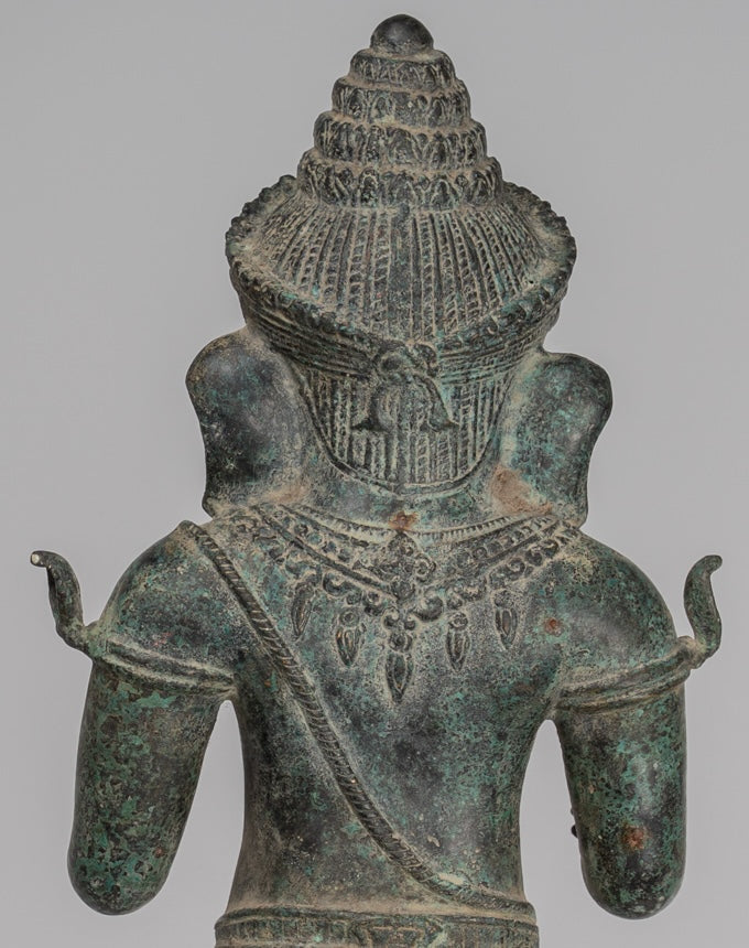 Statue Ganesha - Antique Khmer Style montato in piedi Bronzo Angkor Wat Ganesha Statua - 57 cm/23 "