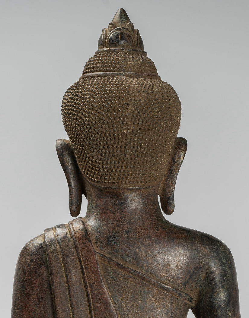 Estatua de Buda - Estatua de Bayón de Bayón de Bronce Estilo de Khmer.