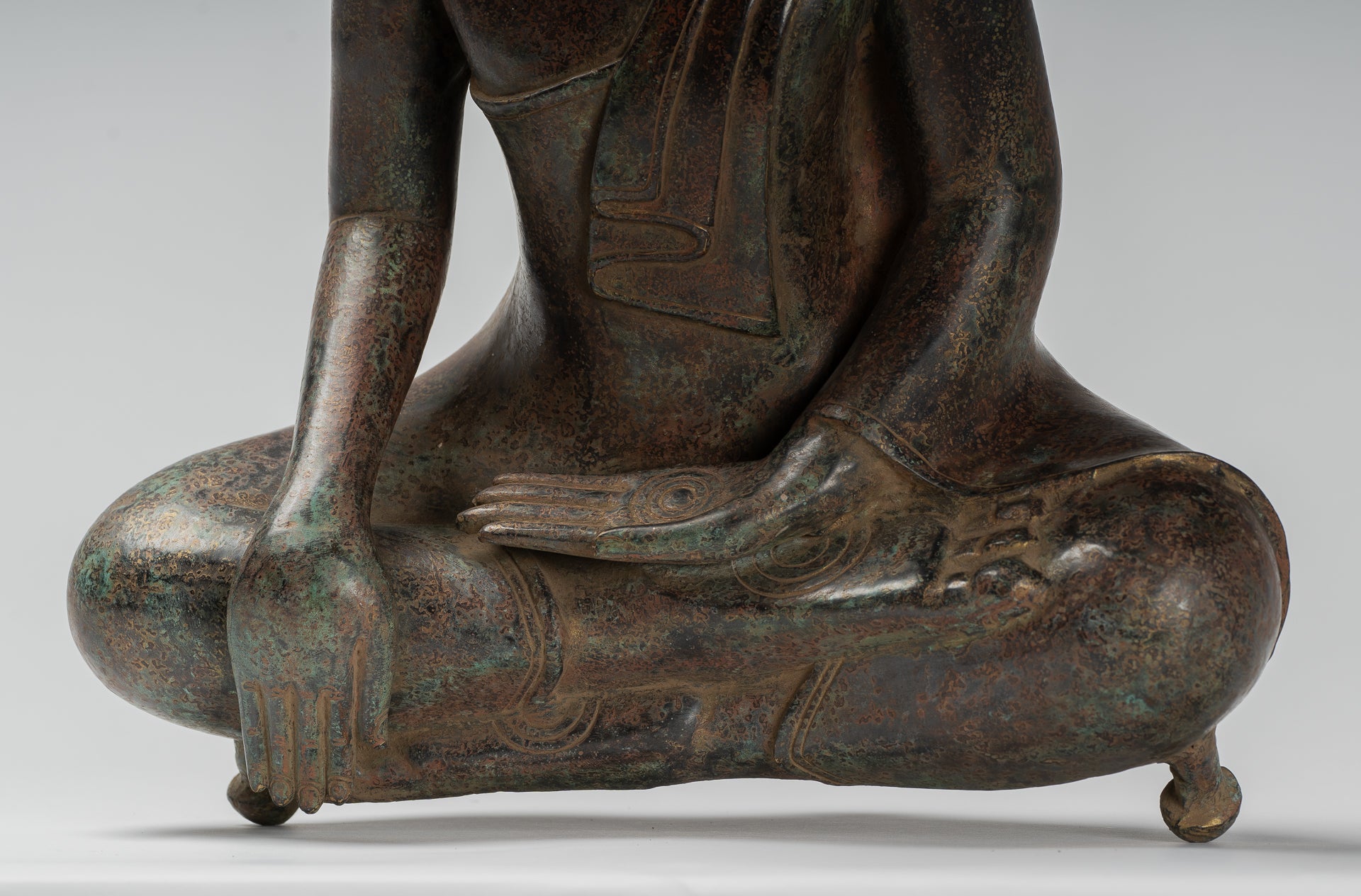 Estatua de Buda - Estatua de Bayón de Bayón de Bronce Estilo de Khmer.