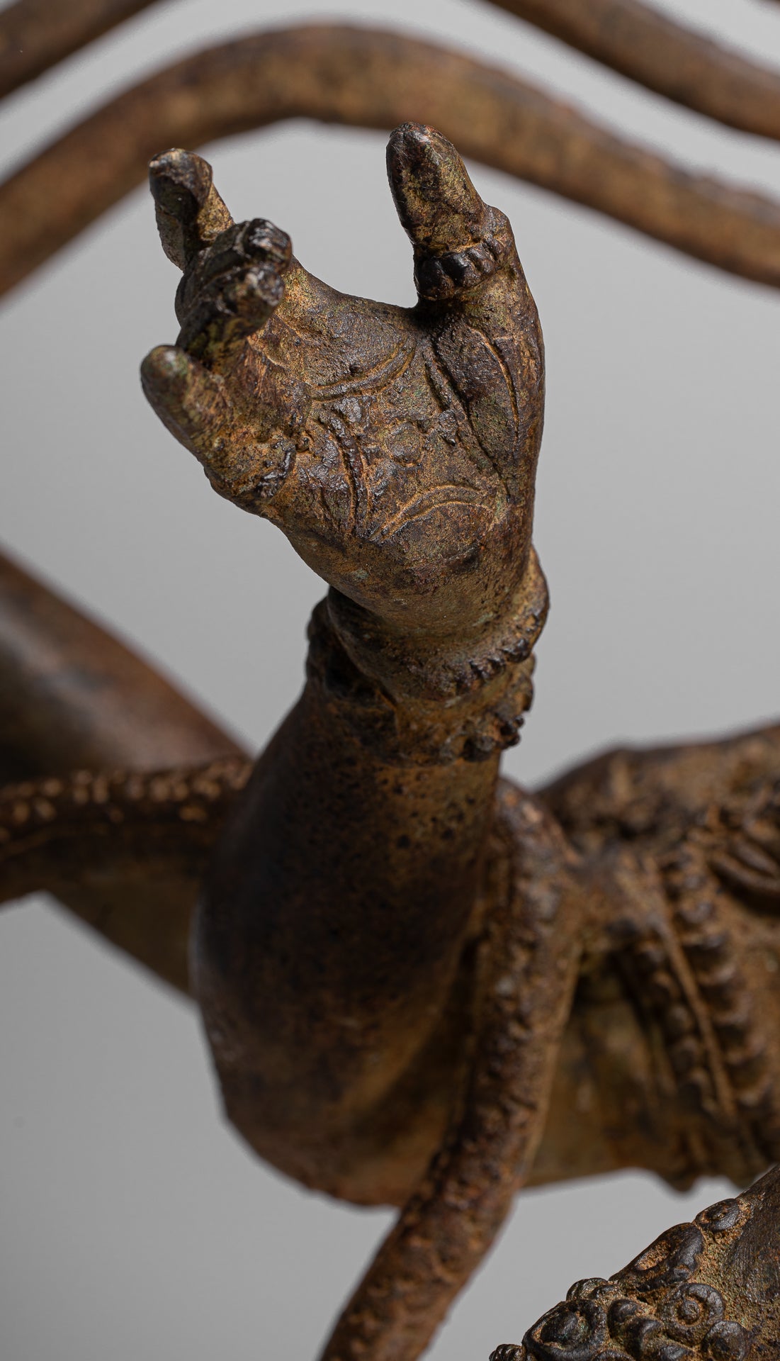 Large Shiva Statue - Antique Indian Style Bronze Dancing Shiva statue as Lord Nataraja - 109cm(44") Tall