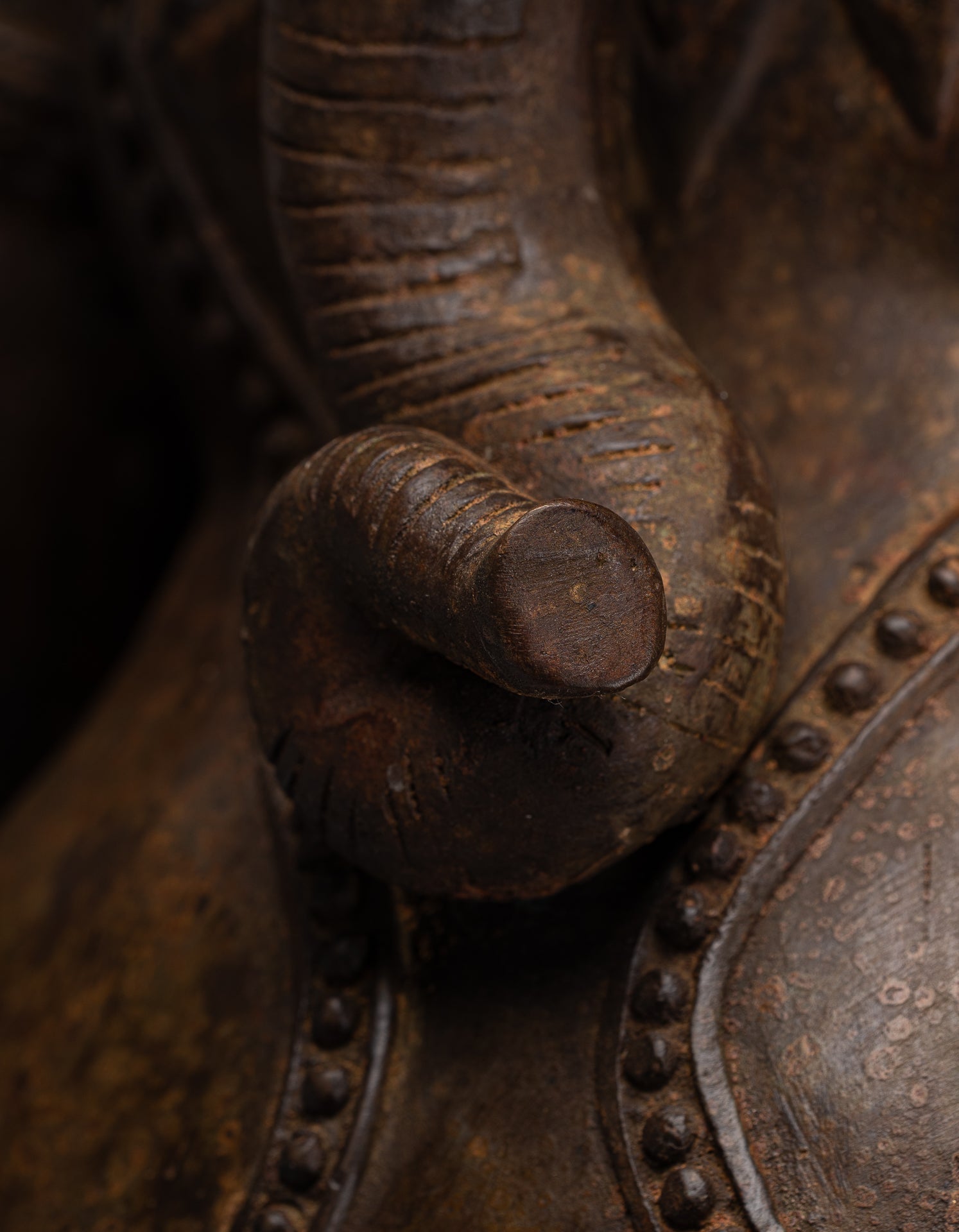 Large Ganesha Statue - Antique Thai Style Bronze Dancing Ganesh Statue - 105cm/42"