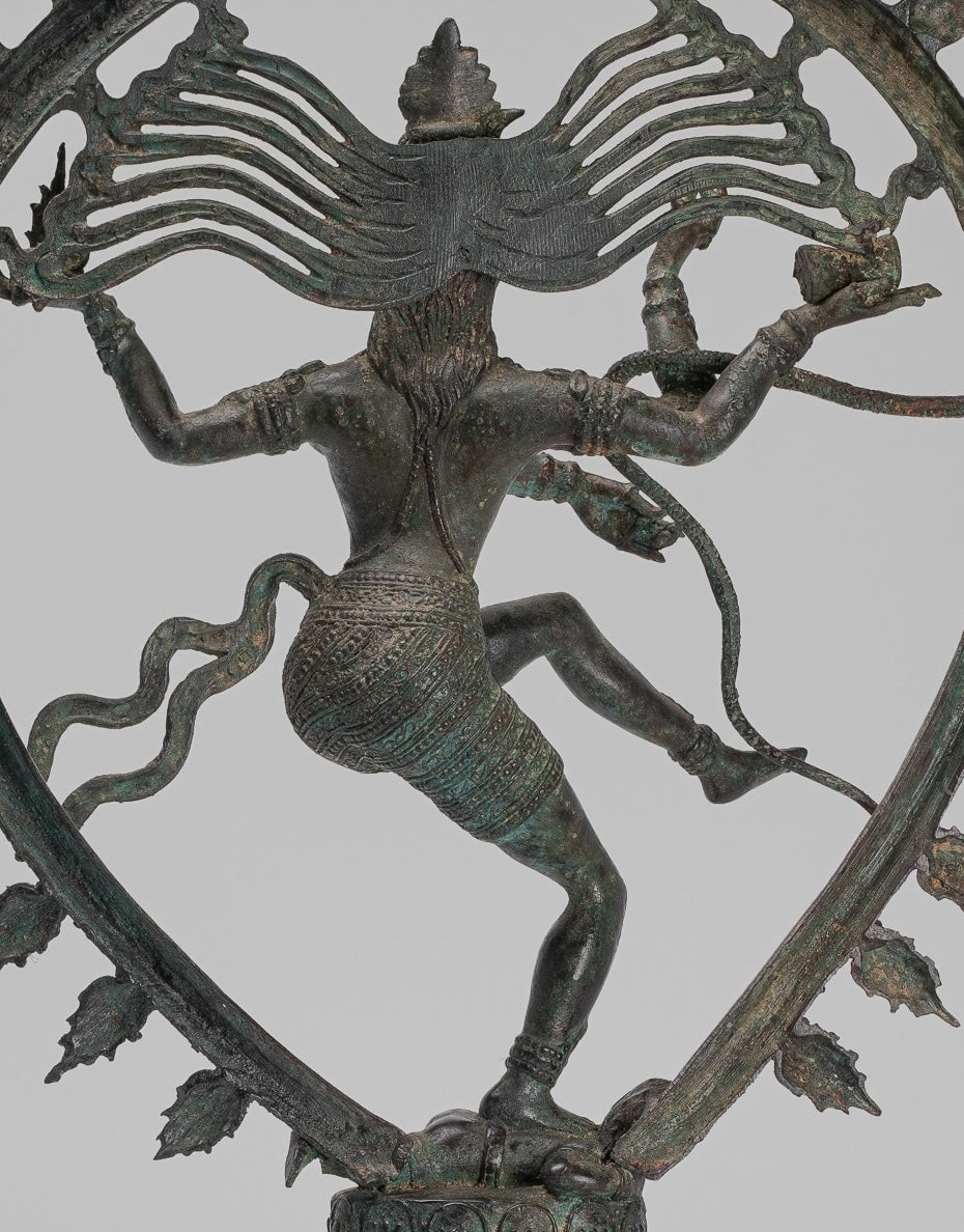 Large Shiva Statue - Antique Indian Style Bronze Dancing Shiva statue as Lord Nataraja - 67cm(27") Tall