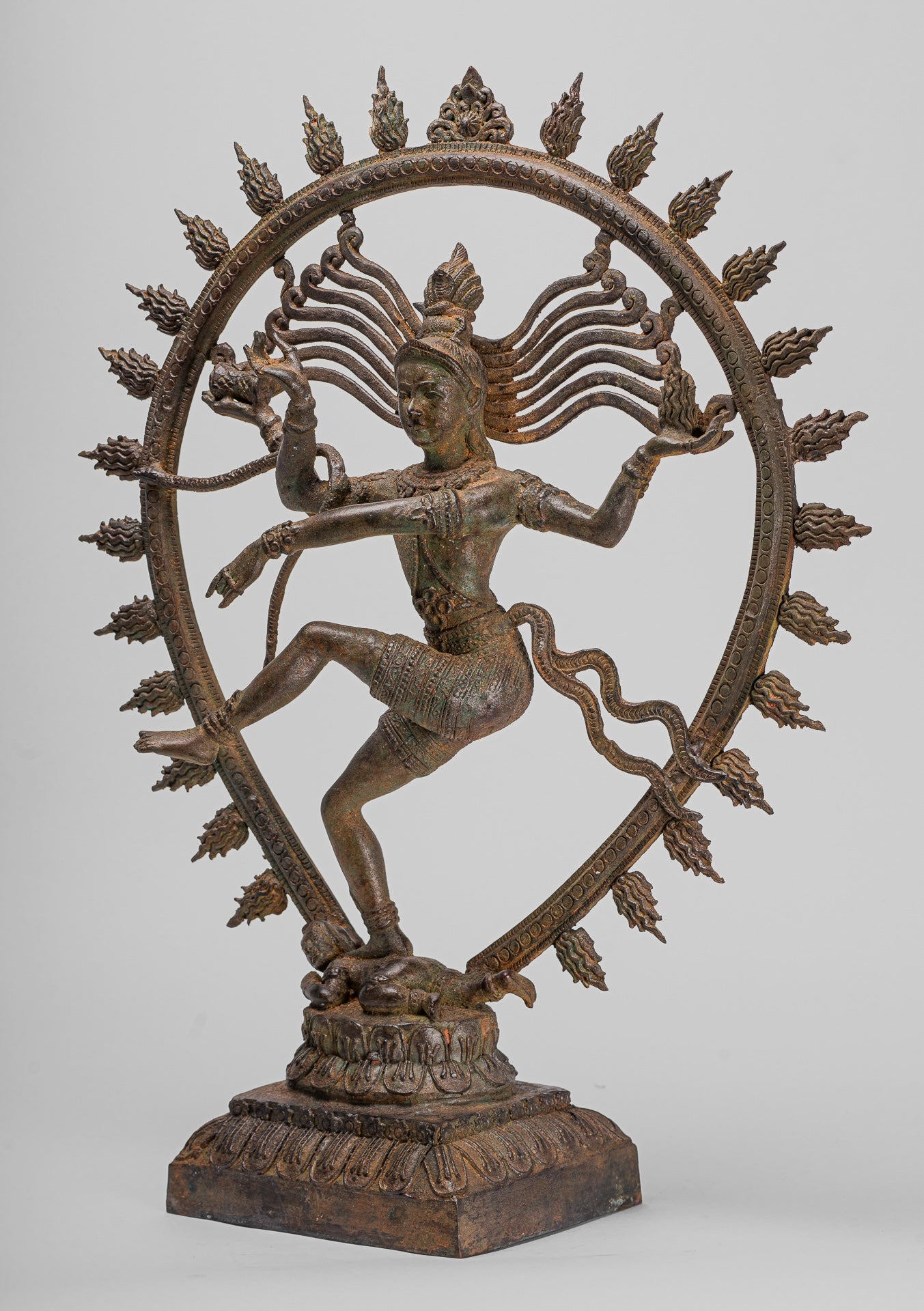 Large Shiva Statue - Antique Indian Style Bronze Dancing Shiva statue as Lord Nataraja - 67cm(27") Tall