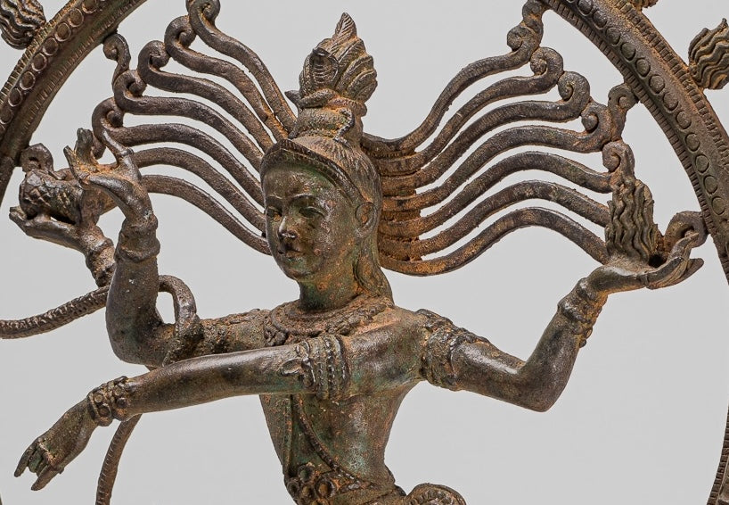 Large Shiva Statue - Antique Indian Style Bronze Dancing Shiva statue as Lord Nataraja - 67cm(27") Tall