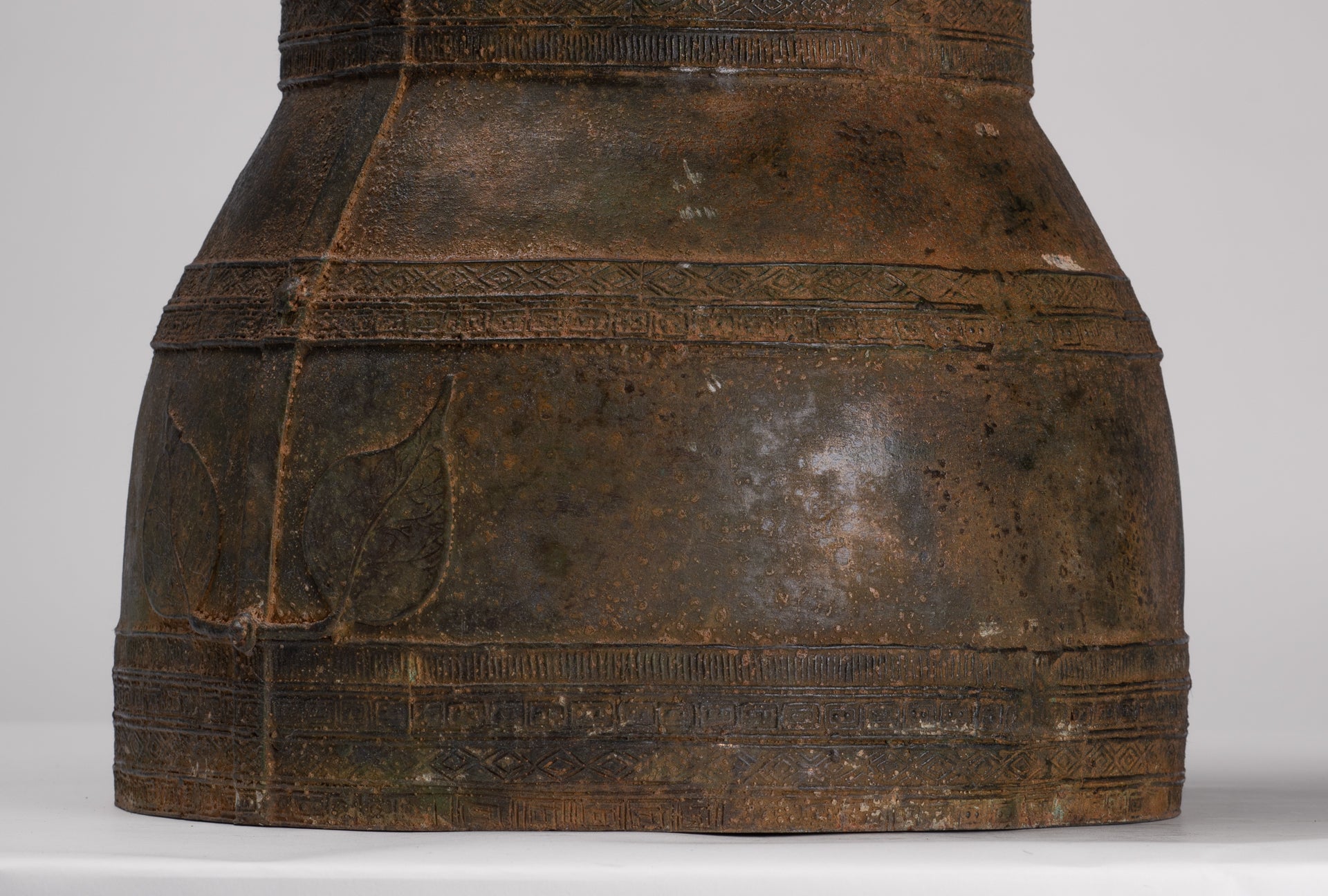 Vietnamese Rain Drum - Antique Vietnamese Style Bronze Free Standing Rain Drum - 47cm/19"