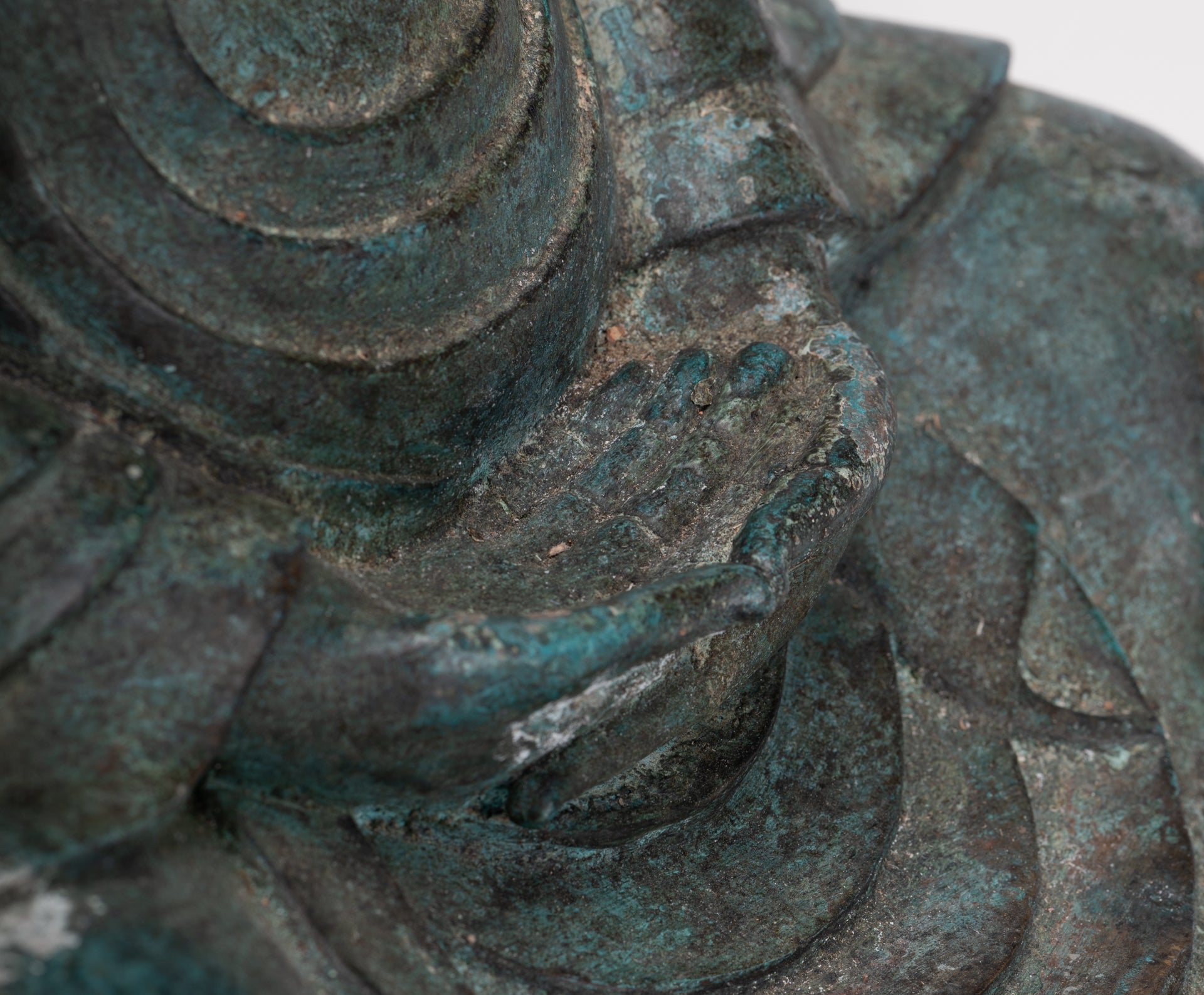 Japanese Buddha - Antique Japanese Style Bronze Seated Meditation Amitabha Buddha Statue - 38cm/15"