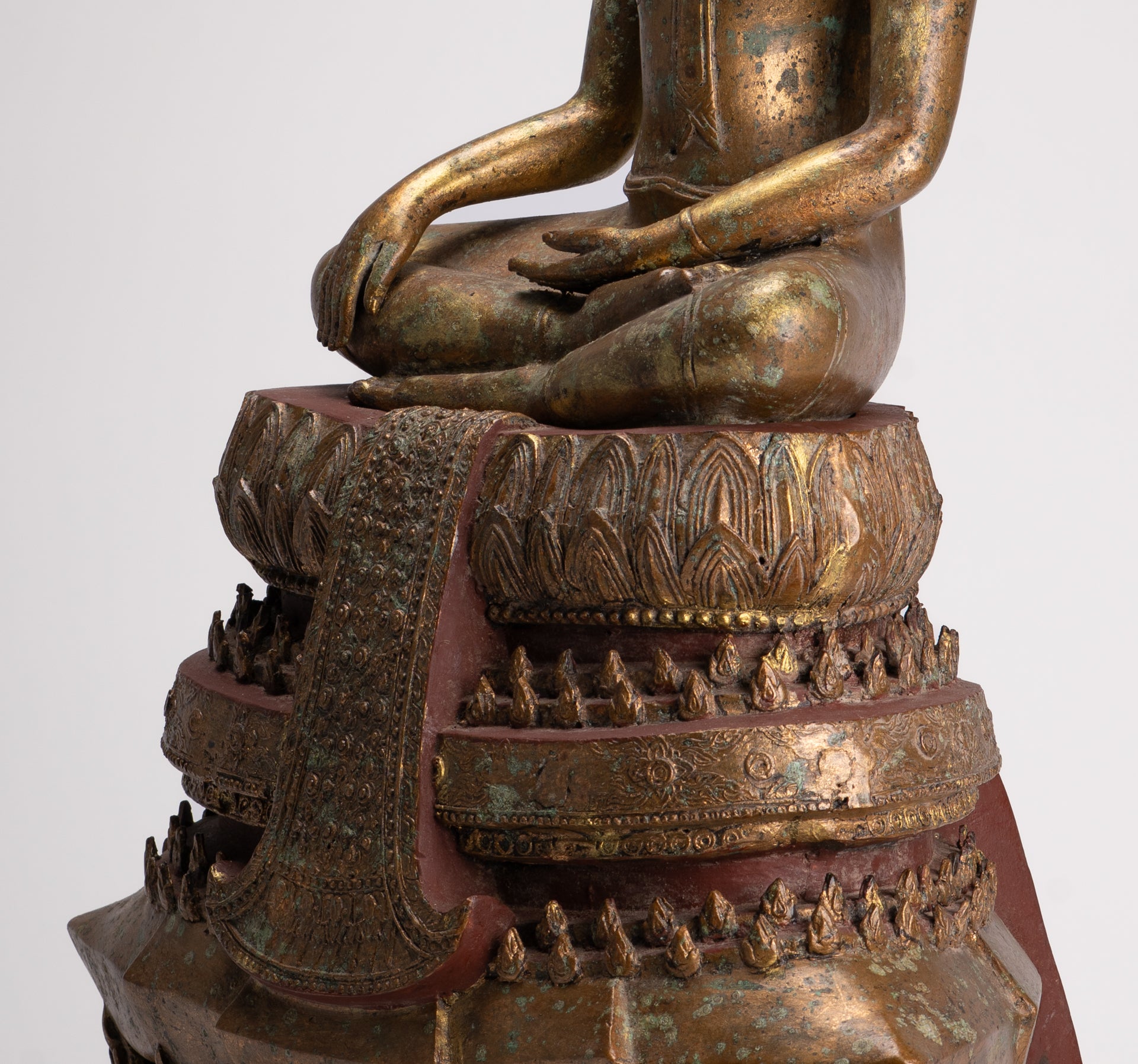 Buddha Statue - Antique Sukhothai Style Thai Enlightenment Buddha Statue - 71cm/28"