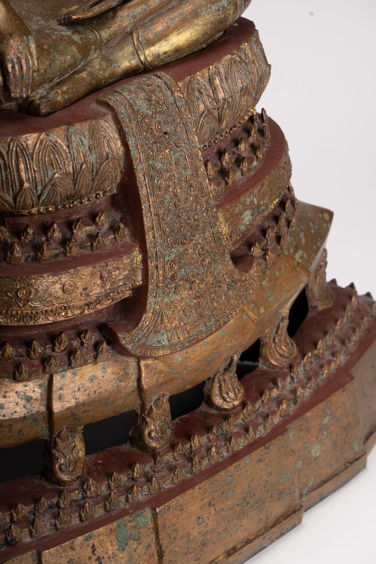 Buddha Statue - Antique Sukhothai Style Thai Enlightenment Buddha Statue - 71cm/28"