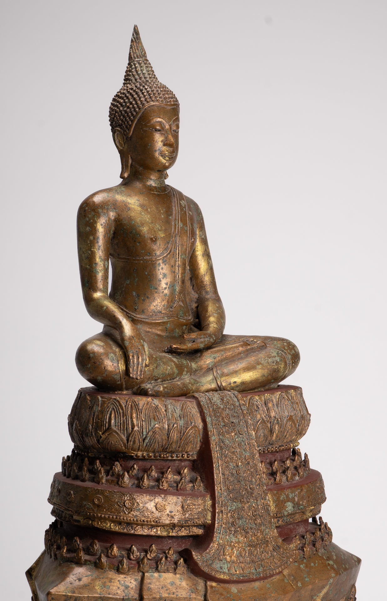 Buddha Statue - Antique Sukhothai Style Thai Enlightenment Buddha Statue - 71cm/28"