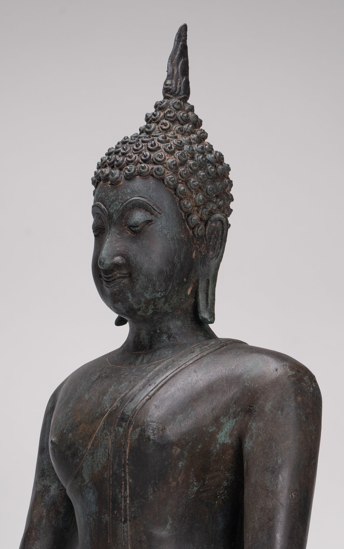 Buddha Statue - Antique Thai Style Sukhothai Enlightenment Buddha Statue - 54cm/22"