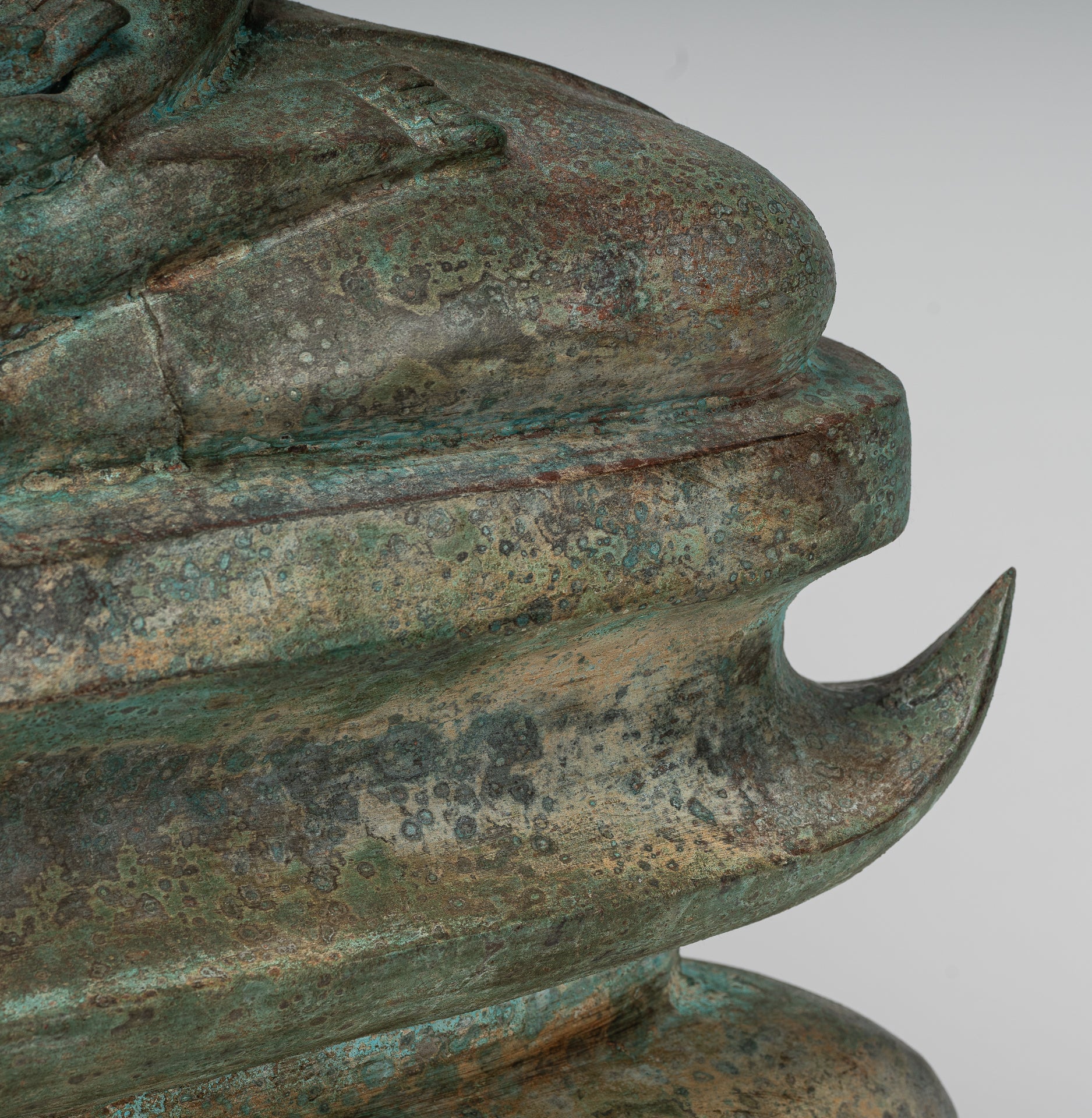 Buddha Statue - Large Antique Laos Style Meditation Buddha Statue - 71cm/28"