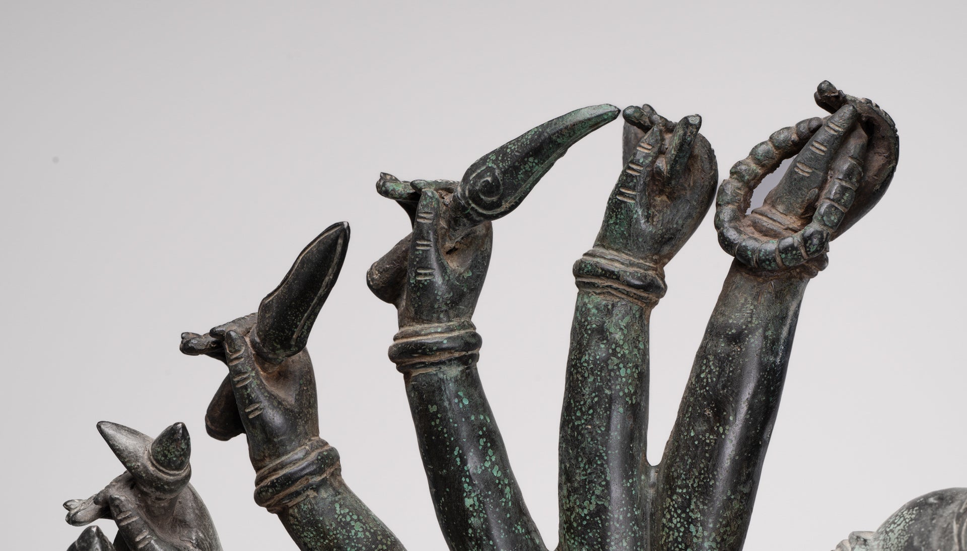 Deity Statue - Antique Khmer Style Bayon Prajnaparamita Statue / Goddess - 115cm/46"