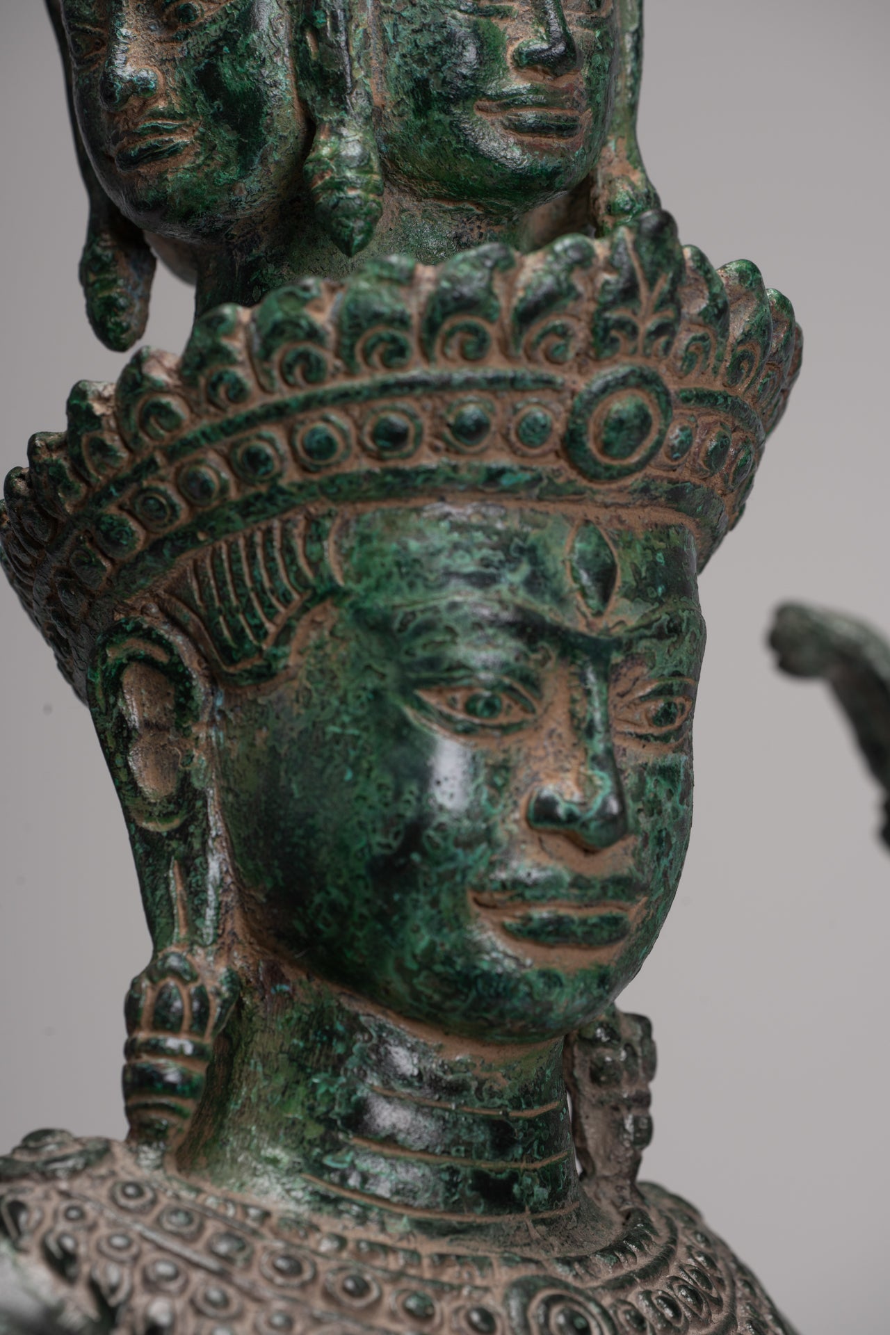 Deity Statue - Antique Khmer Style Bayon Prajnaparamita Statue / Goddess - 65cm/26"