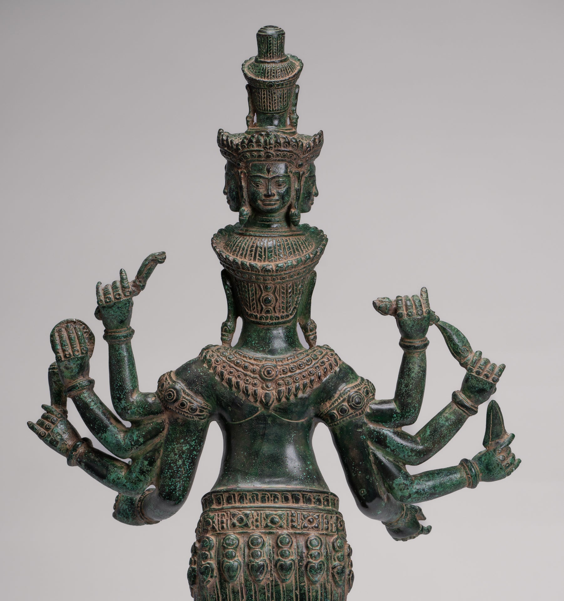 Deity Statue - Antique Khmer Style Bayon Prajnaparamita Statue / Goddess - 65cm/26"