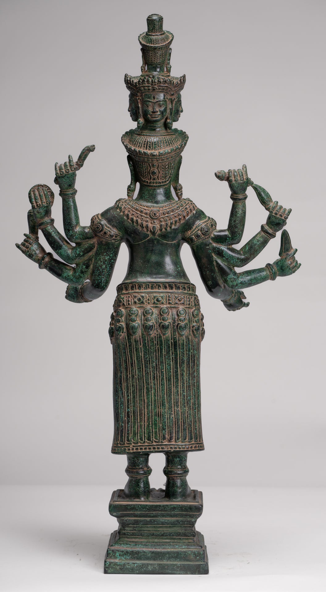 Deity Statue - Antique Khmer Style Bayon Prajnaparamita Statue / Goddess - 65cm/26"