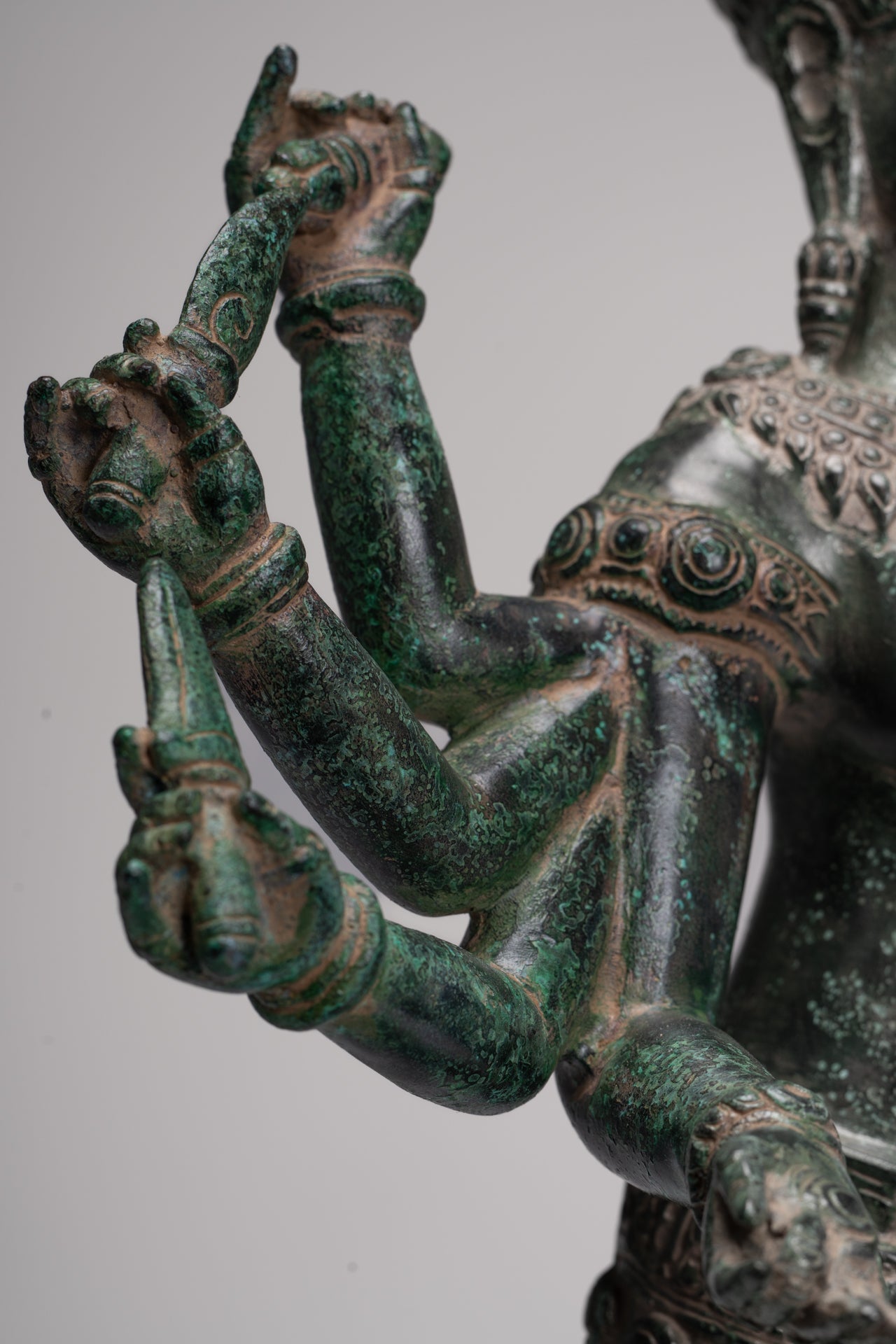 Deity Statue - Antique Khmer Style Bayon Prajnaparamita Statue / Goddess - 65cm/26"