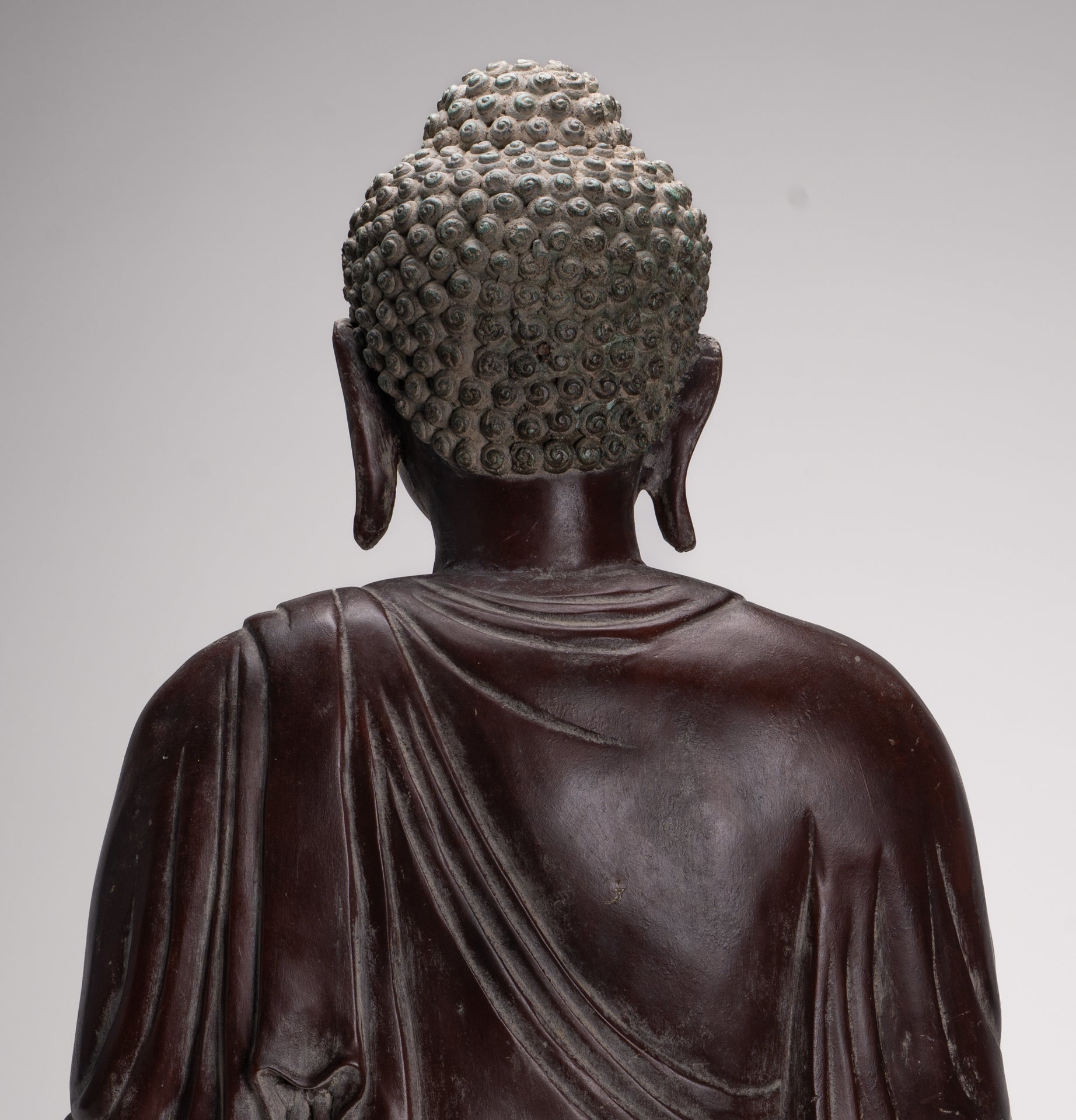 Masterpiece Buddha Statue - Antique Tibet Style Seated Teaching Buddha Statue - 88cm/35"