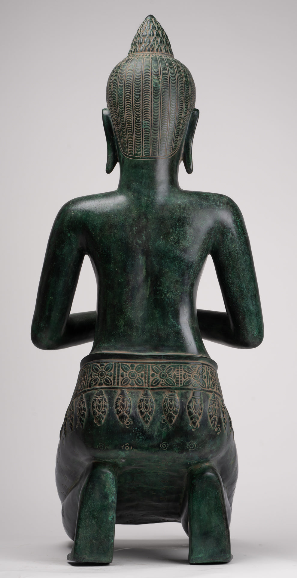 Deity Statue - Antique Khmer Style Bayon Prajnaparamita Statue / Goddess - 95cm/38"