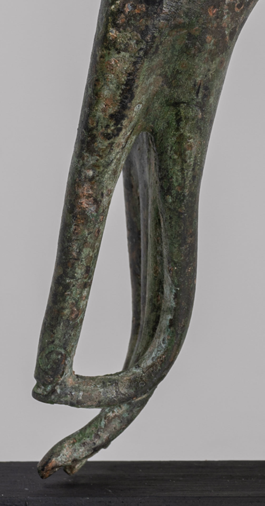 Mounted Antique Thai Style Southeast Asia Bronze Thai Teaching Hand - 19cm/8"