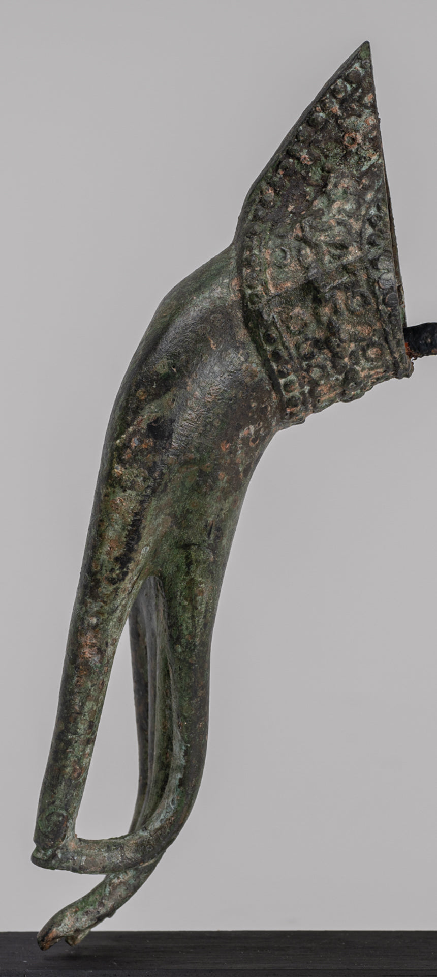 Mounted Antique Thai Style Southeast Asia Bronze Thai Teaching Hand - 19cm/8"