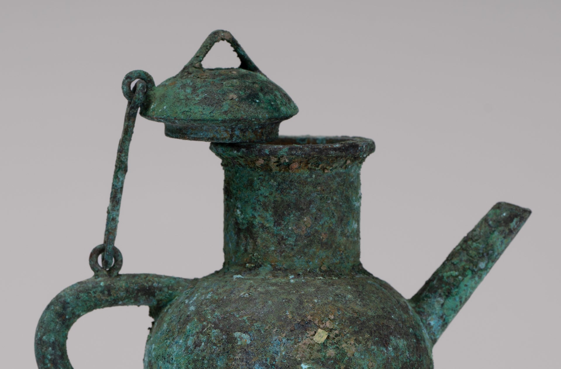 Antique Khmer Style Southeast Asian Bronze Ritual Tripod Pouring Vessel - 11cm/4"