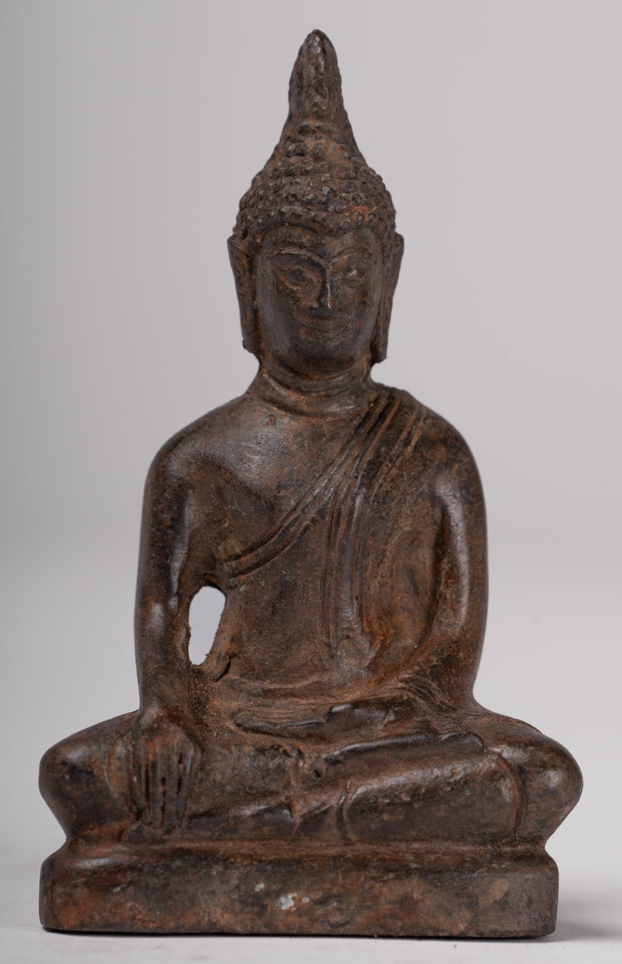 Buddha Statue - Antique Sukhothai Style Thai Enlightenment Buddha Statue - 10cm/4"