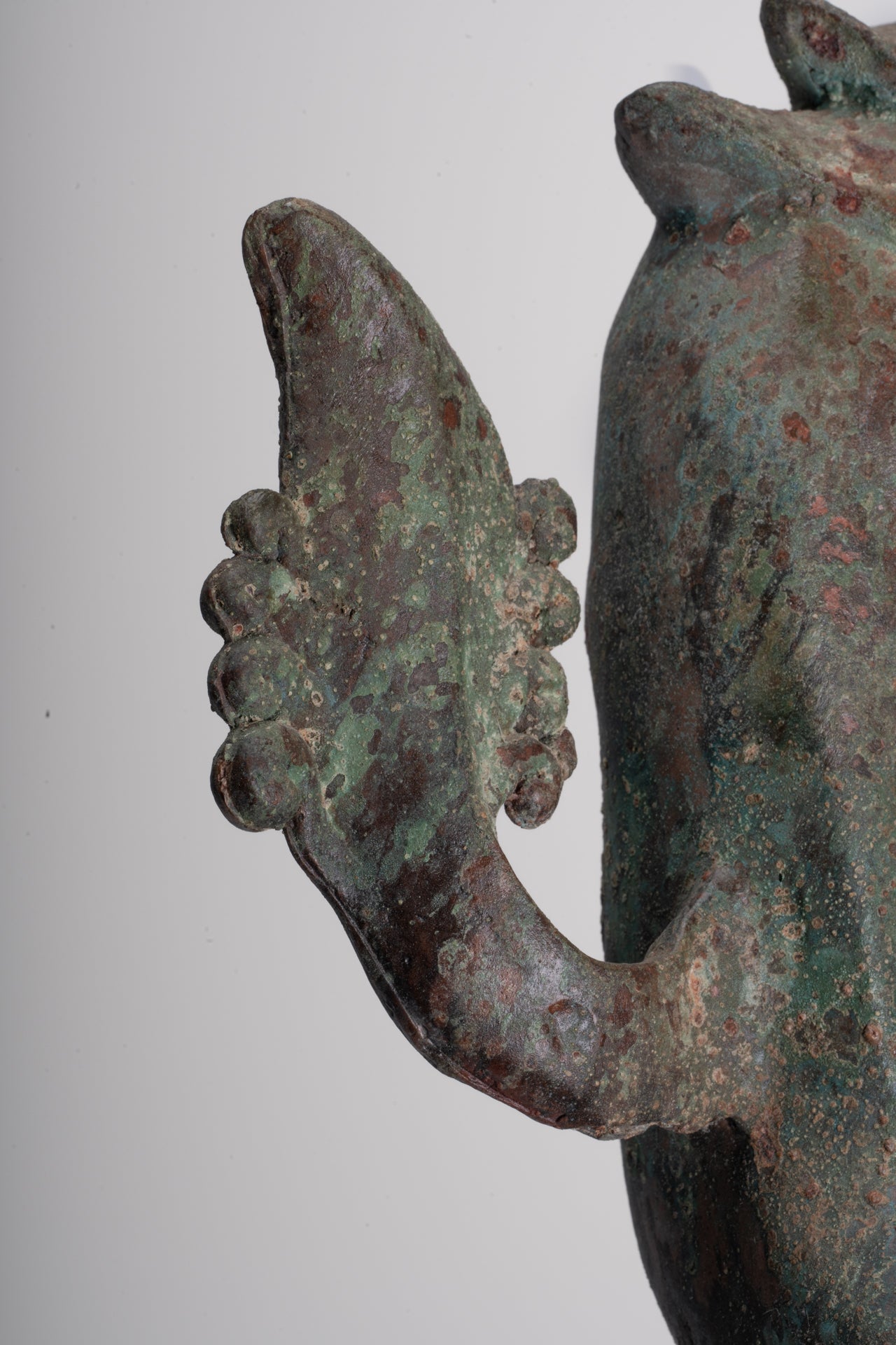 Antique Burmese Style Bronze Shan Enlightenment Seated Buddha Statue - 100cm/40"