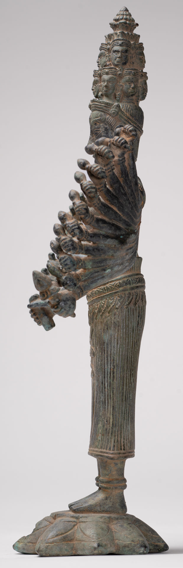 Deity Statue - Antique Khmer Style Bayon Prajnaparamita Statue / Goddess - 36cm/14"