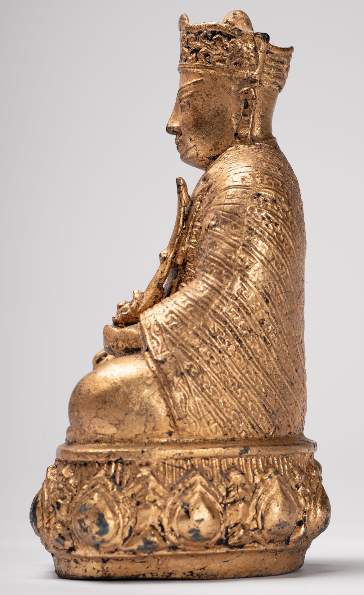 Monk Statue - Antique Chinese Style Tai Hong Zuo Shi Chinese Monk Statue - 23cm/9"