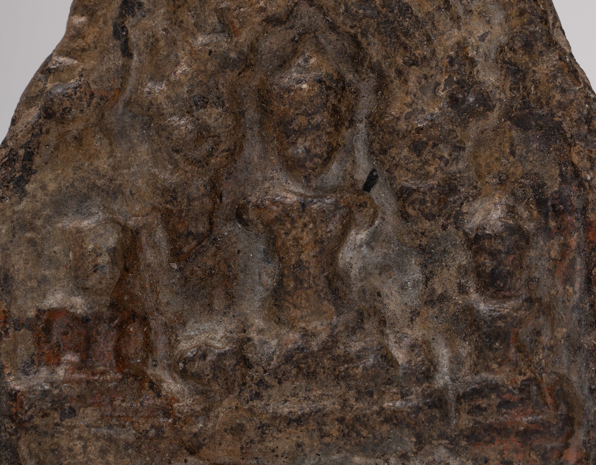 Votive Panel - Antique Thai Style Bronze Meditation Buddha Votive Panel - 8cm/3"