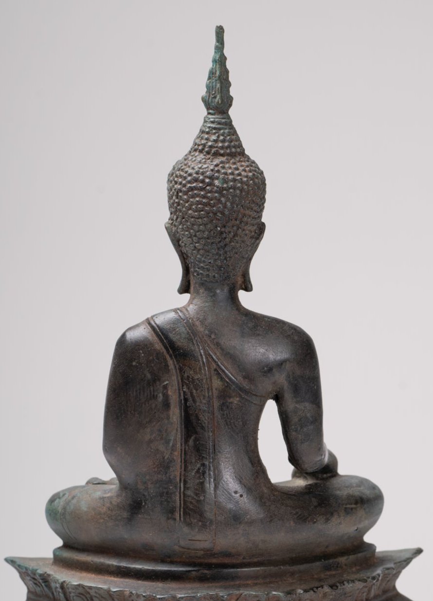 Buddha Statue - Antique Sukhothai Style Thai Enlightenment Buddha Statue - 31cm/12"