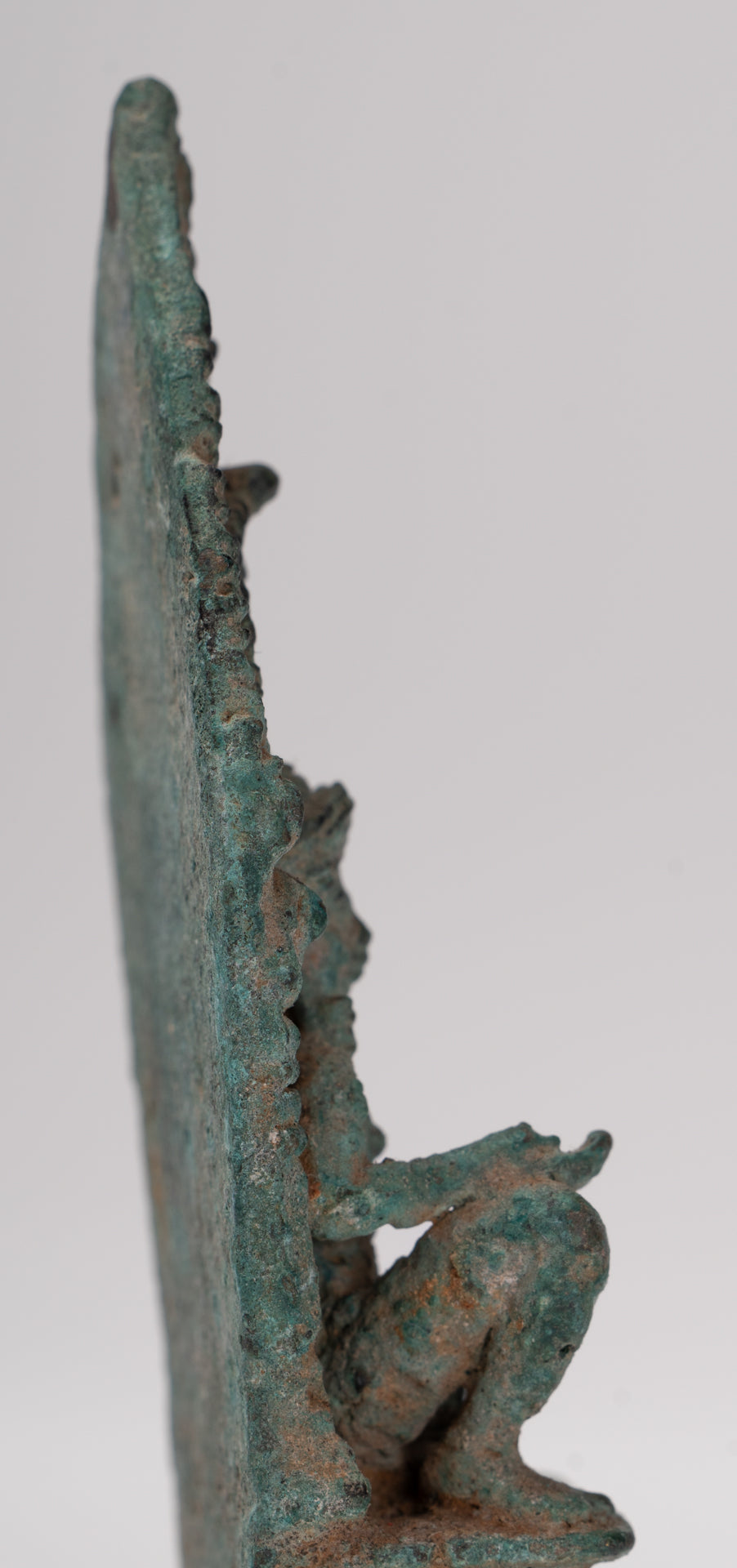 Vishnu Statue - Antique Baphuon Style Stone Seated Khmer Vishnu Statue - 7.5cm / 3"