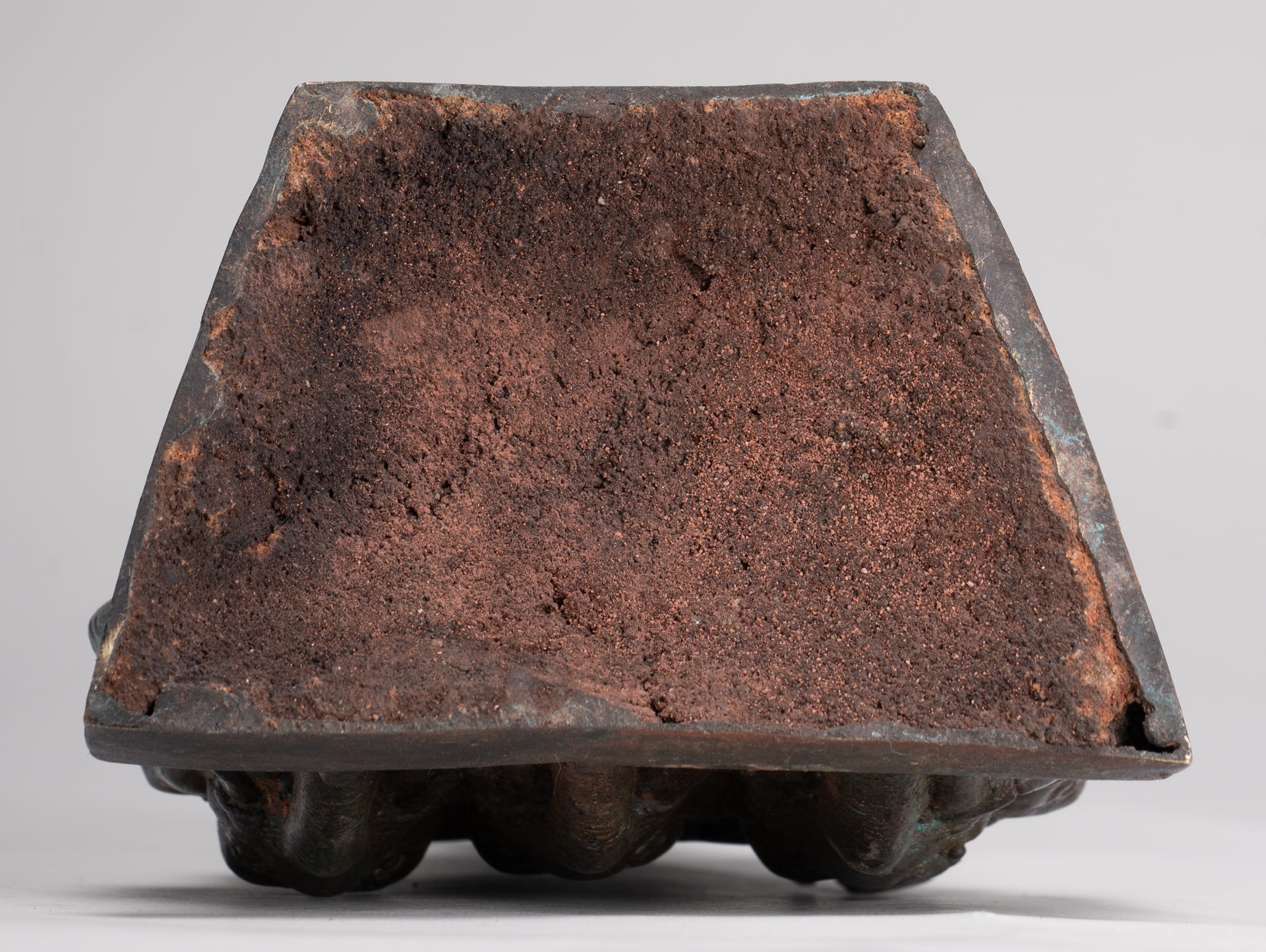 Buddha Statue - Antique Laos Style Bronze Enlightenment Elephant Buddha Statue - 30cm/12"