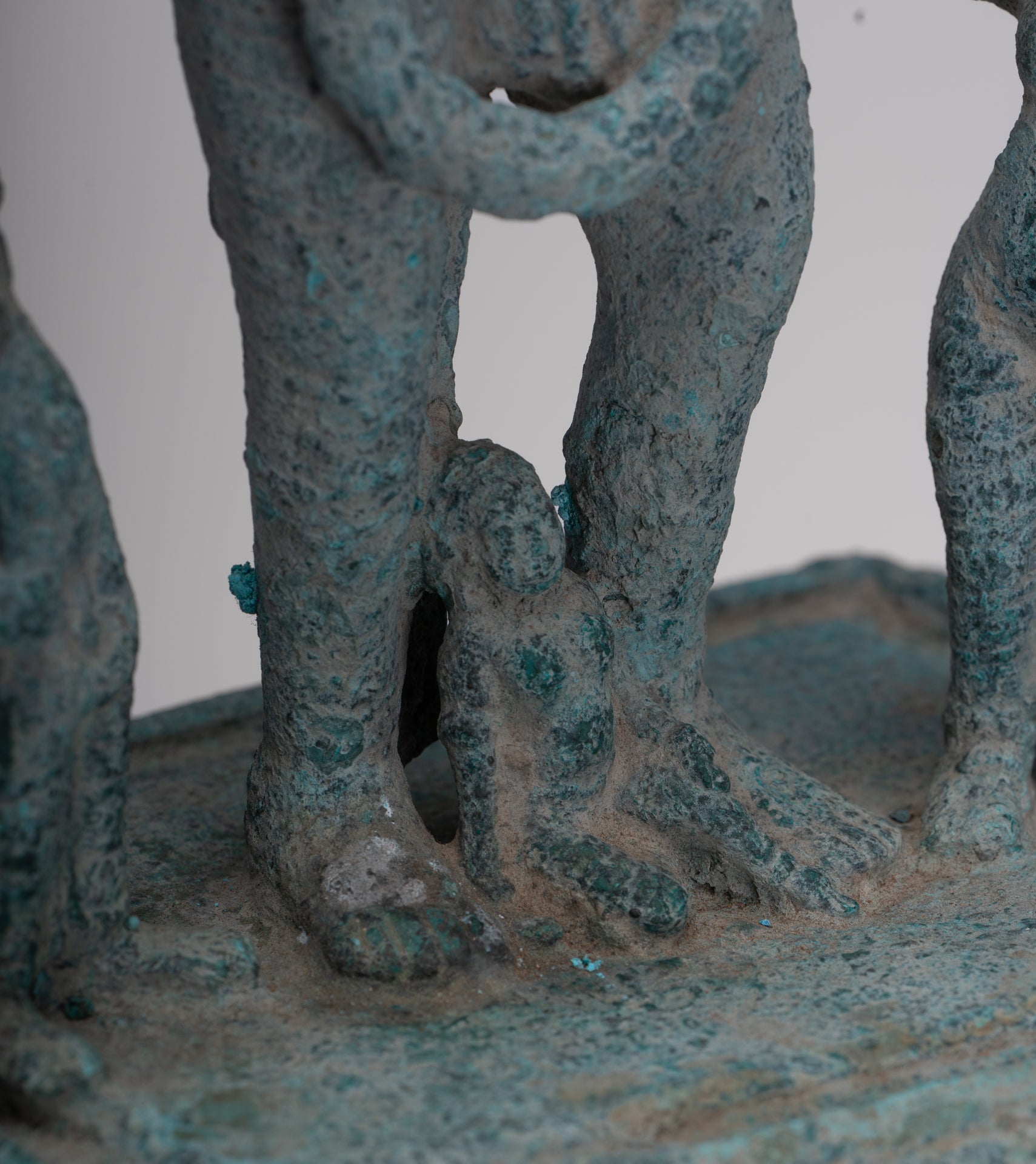 Vishnu Statue - Antique Phnom Da Style Khmer Vishnu with Gadanari and Chakrapurusha - 39cm/16"