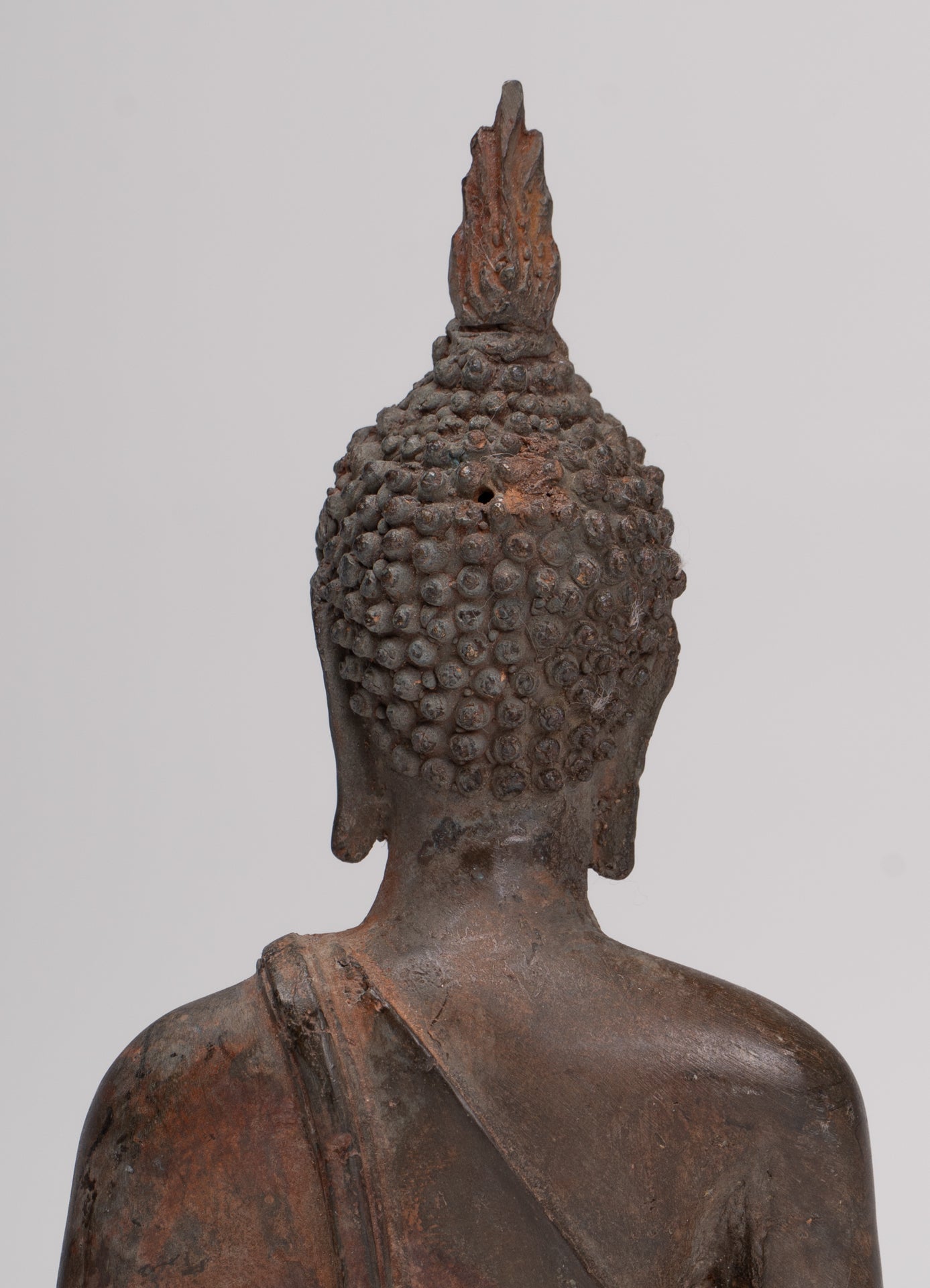 Buddha Statue - Antique Sukhothai Style Thai Enlightenment Buddha Statue - 18cm/7"