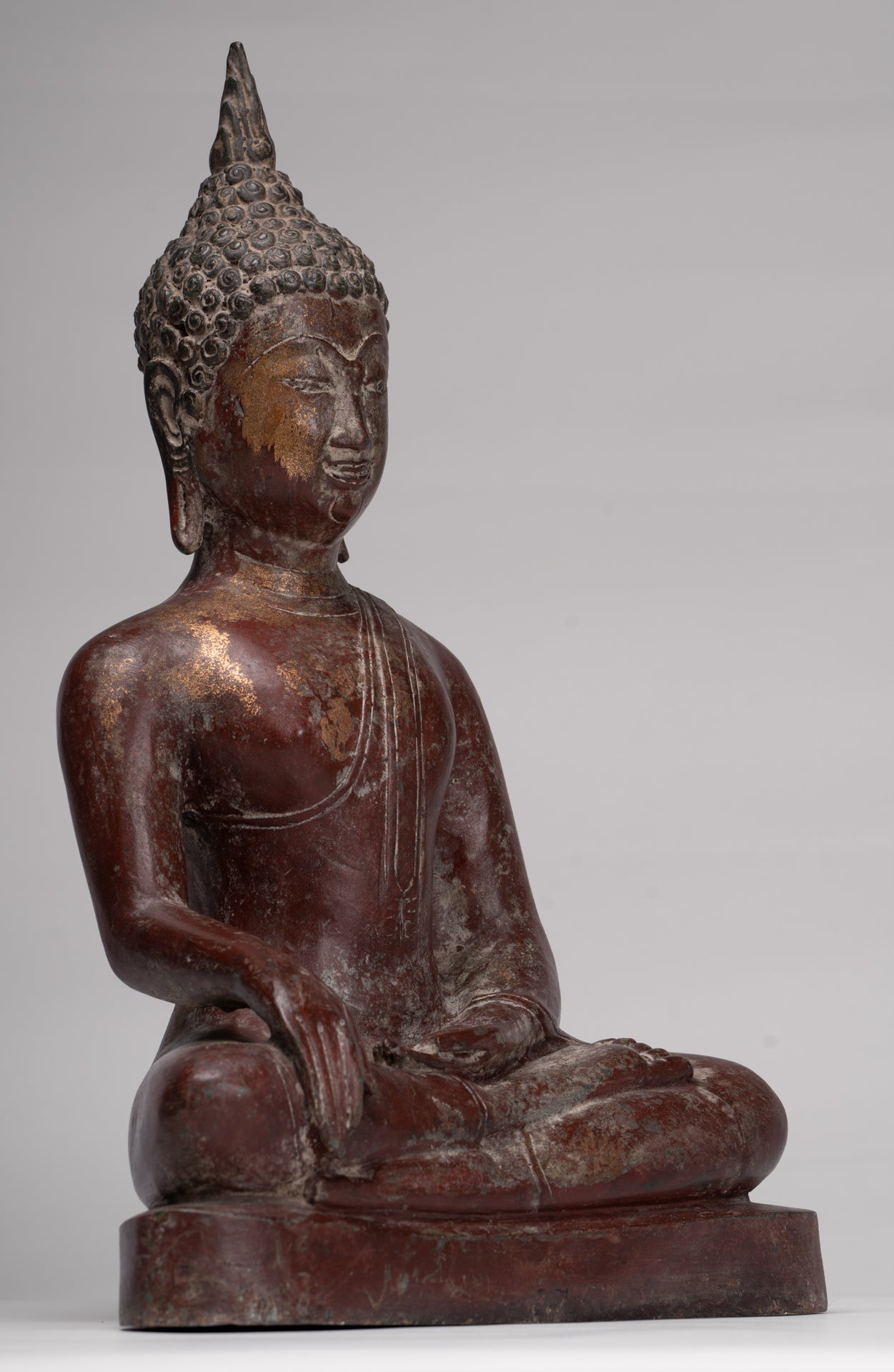 Buddha Statue - Antique Sukhothai Style Thai Enlightenment Buddha Statue - 42cm/17"