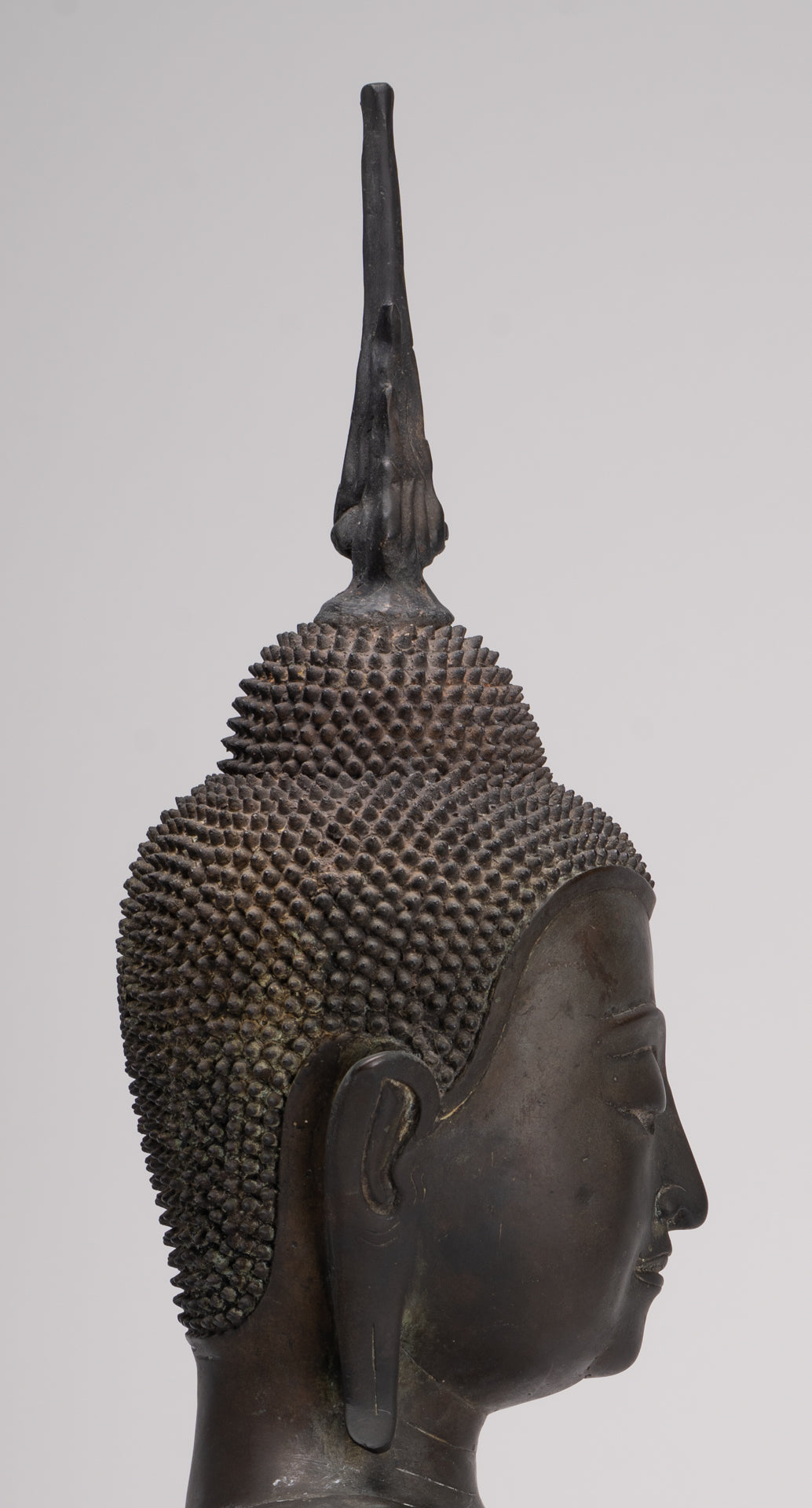 Buddha Statue - Antique U Thong Style Bronze Enlightenment Buddha Torso - 65cm/26"