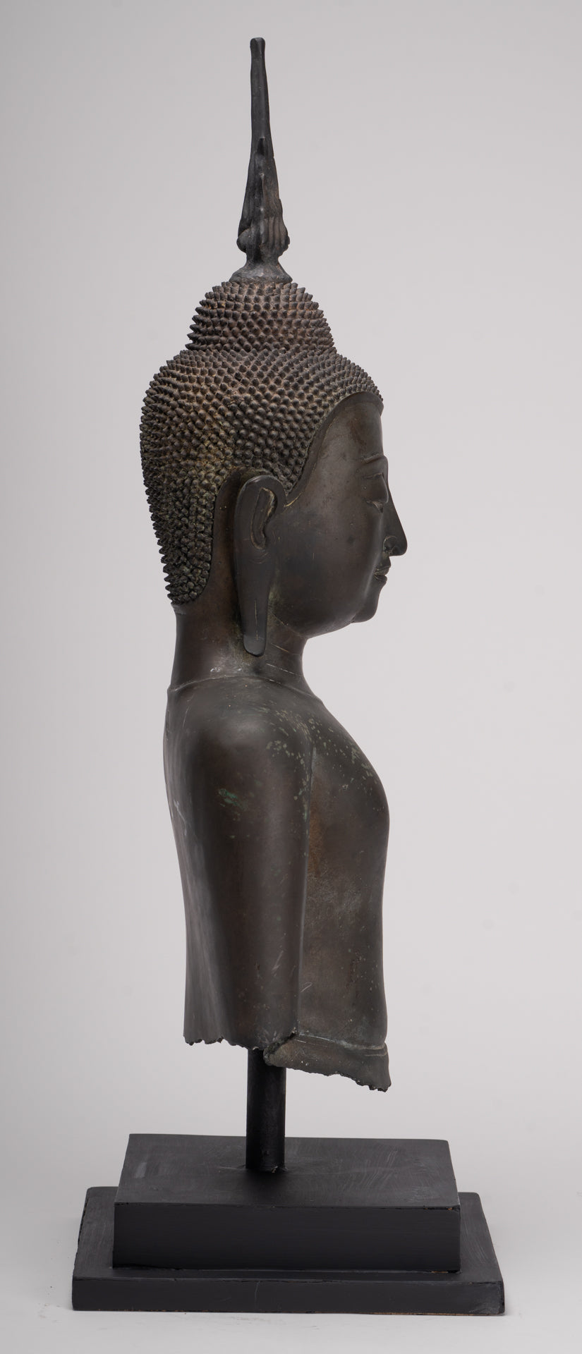 Buddha Statue - Antique U Thong Style Bronze Enlightenment Buddha Torso - 65cm/26"