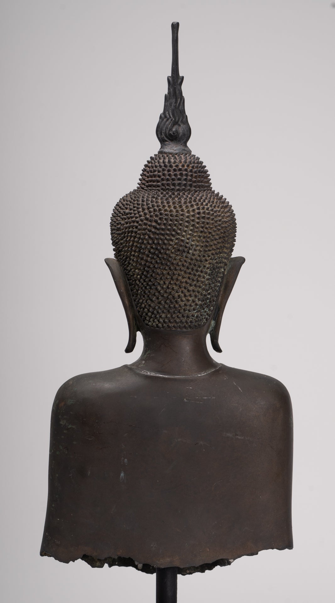 Buddha Statue - Antique U Thong Style Bronze Enlightenment Buddha Torso - 65cm/26"