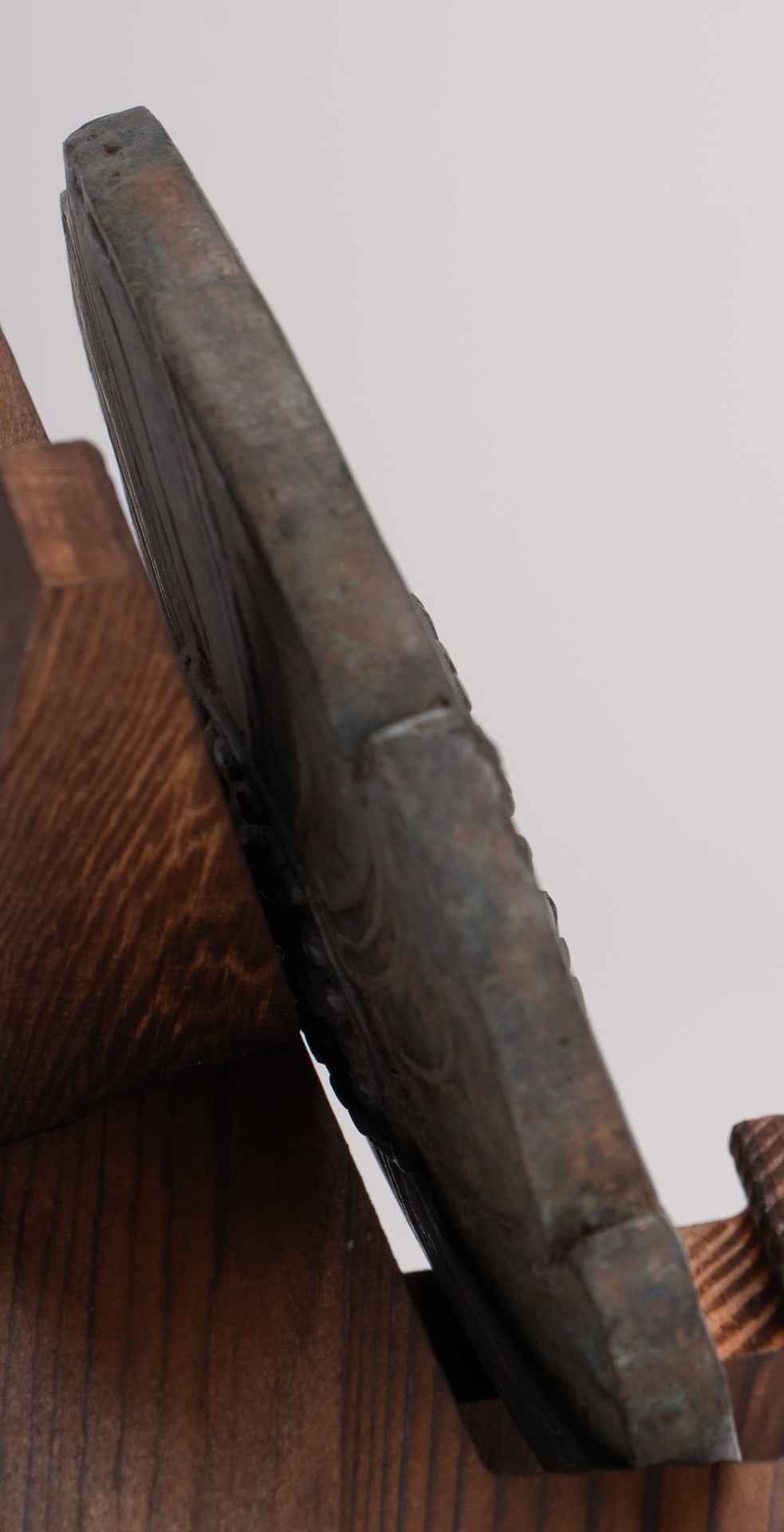 Discus - Antique Khmer Style Bronze Vishnu Discus or Chakra - 15cm/6"