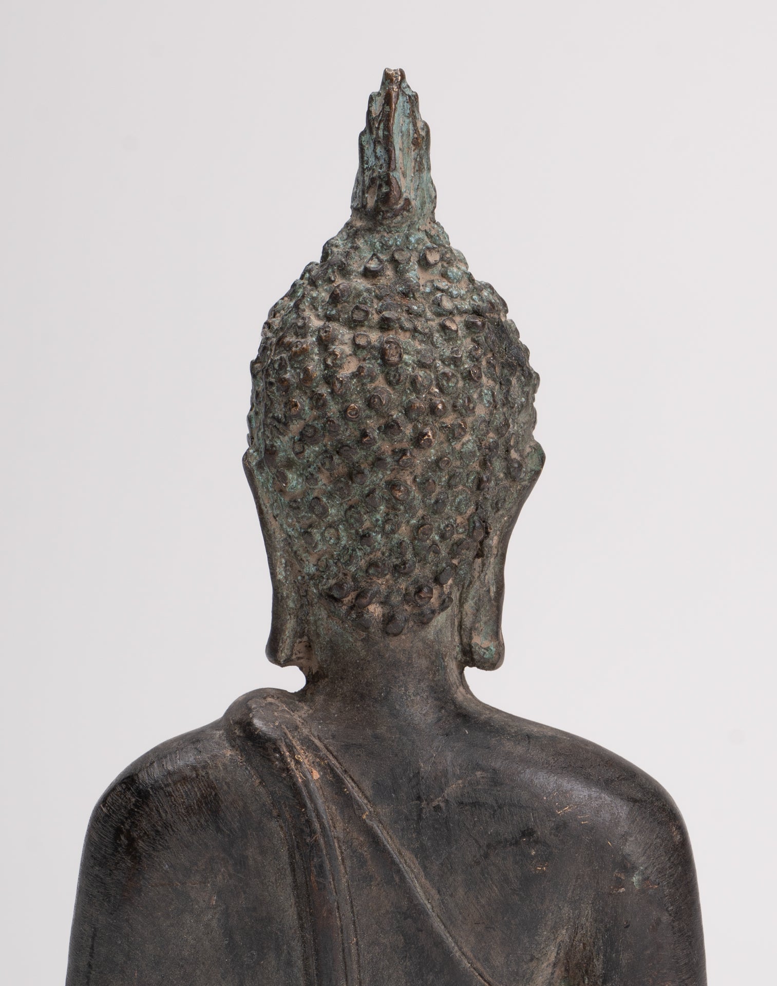 Buddha Statue - Antique Sukhothai Style Thai Enlightenment Buddha Statue - 17cm/7"
