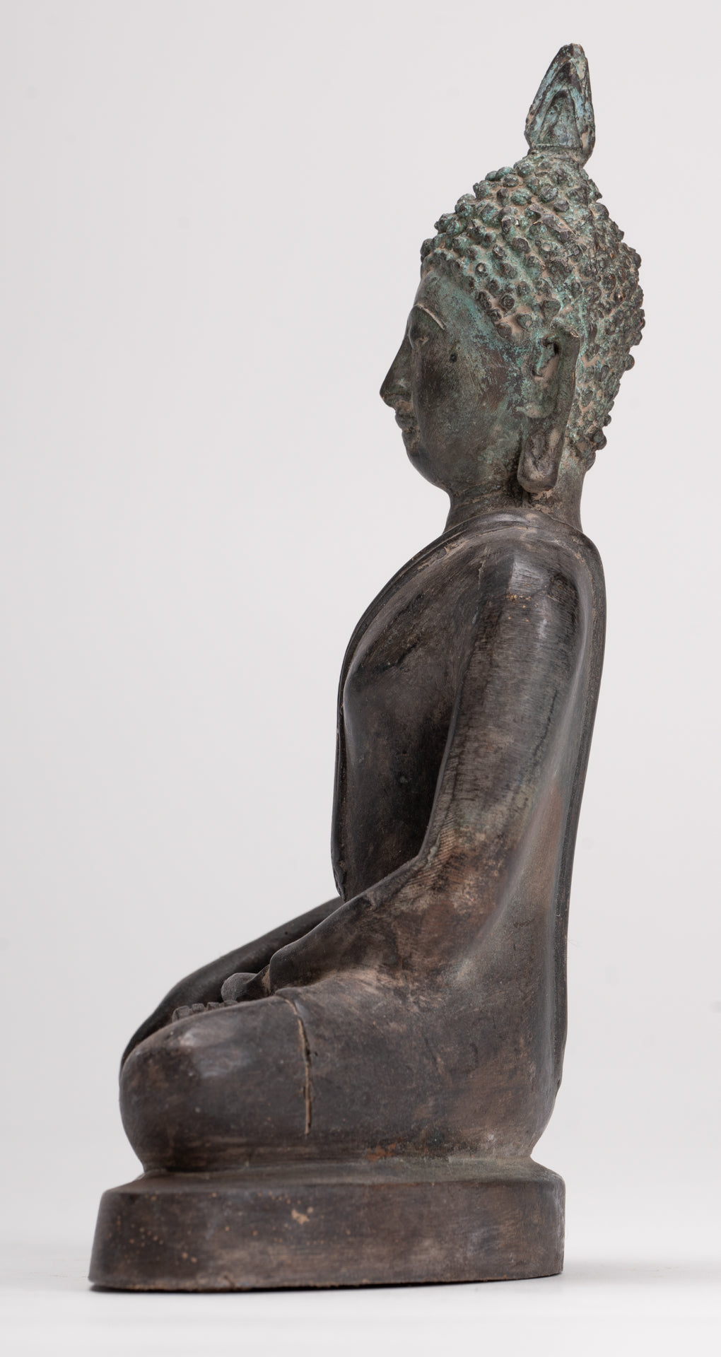 Buddha Statue - Antique Sukhothai Style Thai Enlightenment Buddha Statue - 17cm/7"